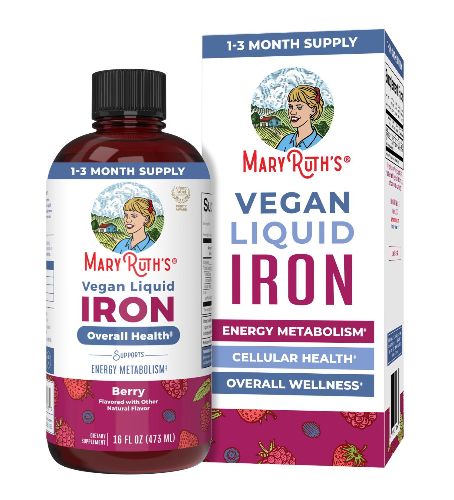 Iron Supplement for Women Men & Kids | Liquid Iron Supplement for Women Men & Kids | Iron for Healthy Blood & Oxygen | Ages 4 & Up | Sugar Free | Vegan | Non-GMO | Gluten Free | 16 Fl Oz 16 Fl Oz (Pack of 1) - Buy Online on GoSupps.com