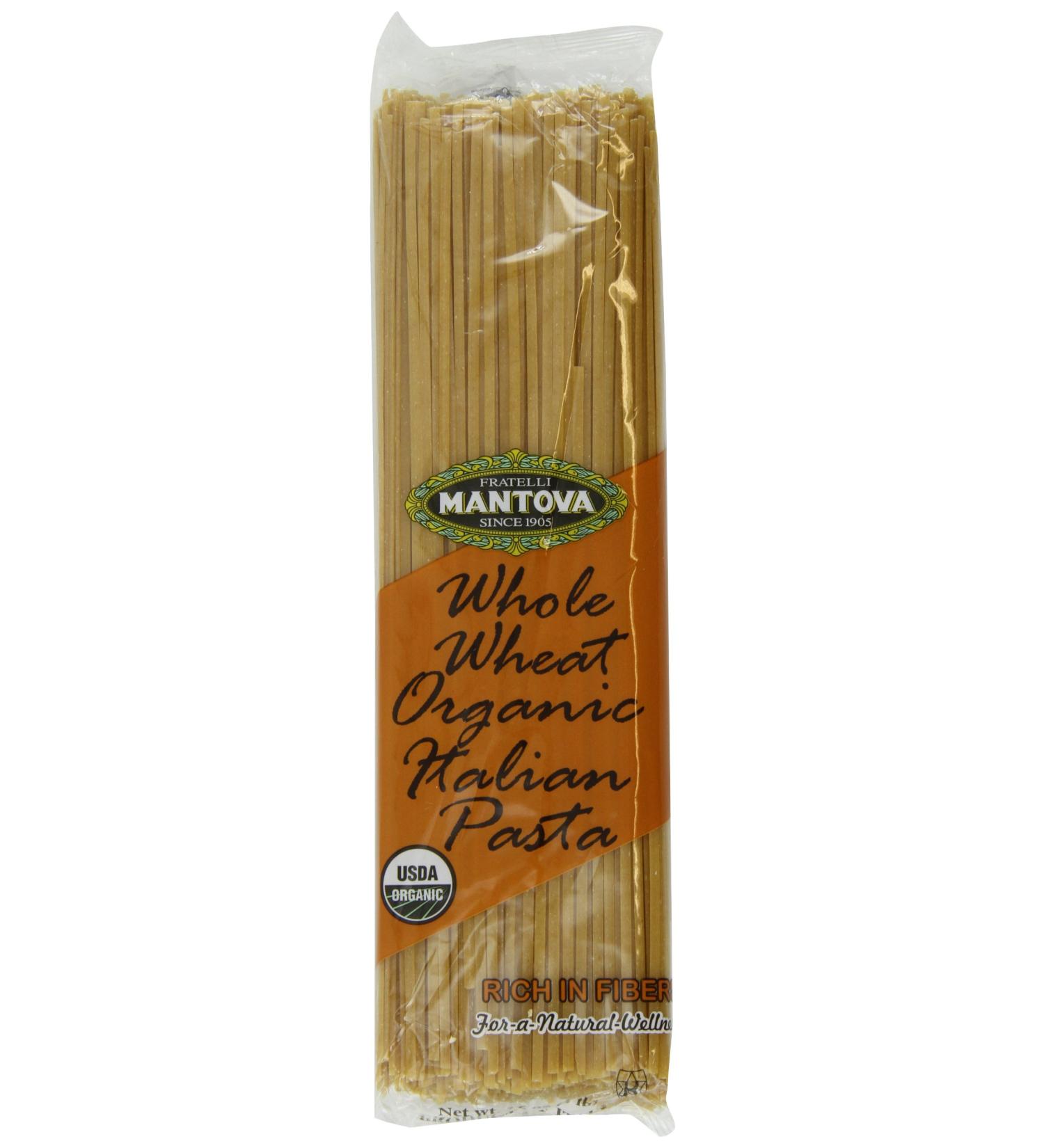 Mantova Organic Whole Wheat Linguine Pasta 1lb (Pack of 6) - Authentic Italian Quality - Buy Online on GoSupps.com