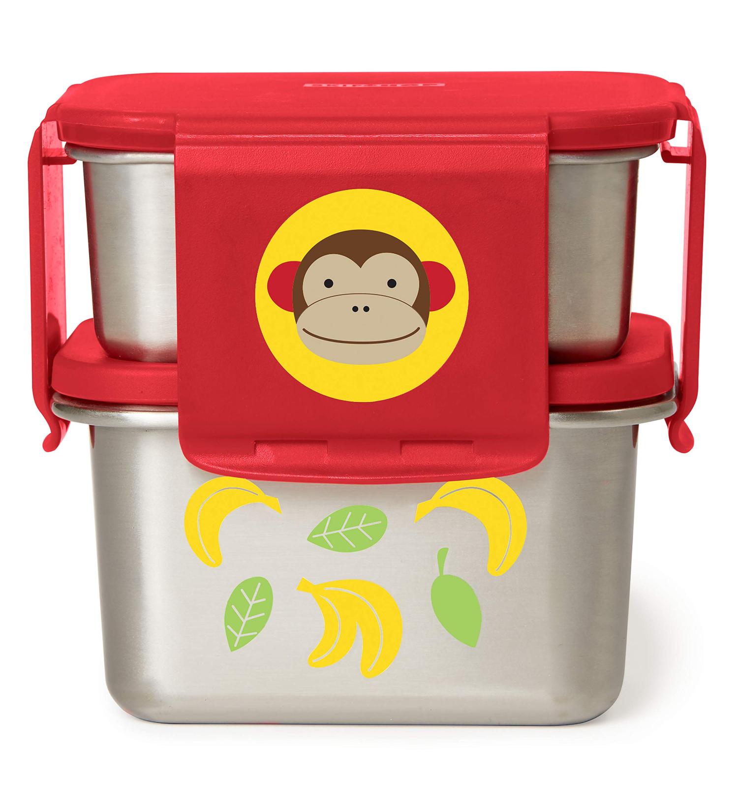 Skip Hop Zoo Stainless Steel Monkey Lunch Kit - Buy Online on GoSupps.com