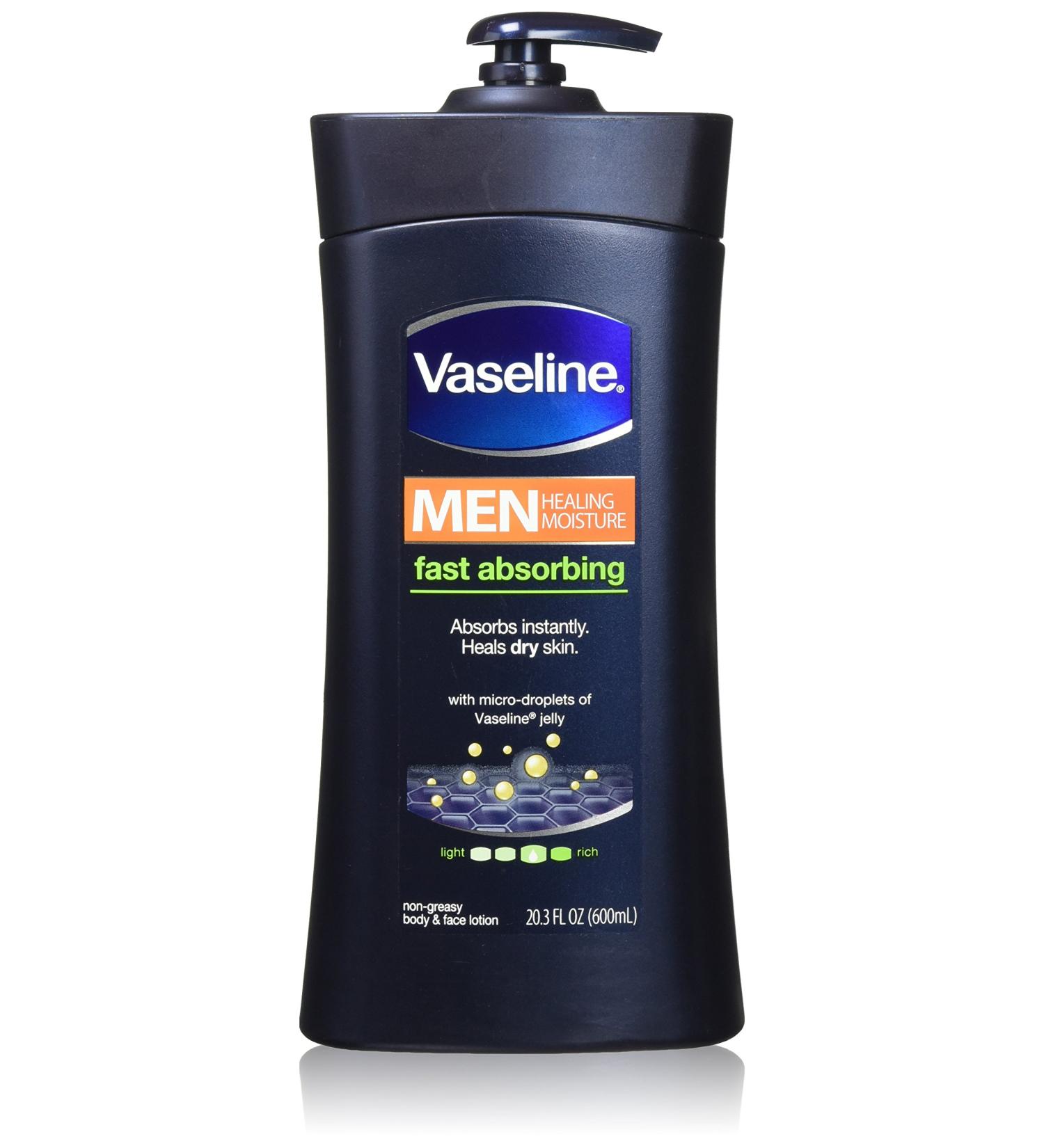 Vaseline Men Body and Face Lotion 20.3oz (Pack of 2) - Hydrating Skincare for Men - Buy Online on GoSupps.com