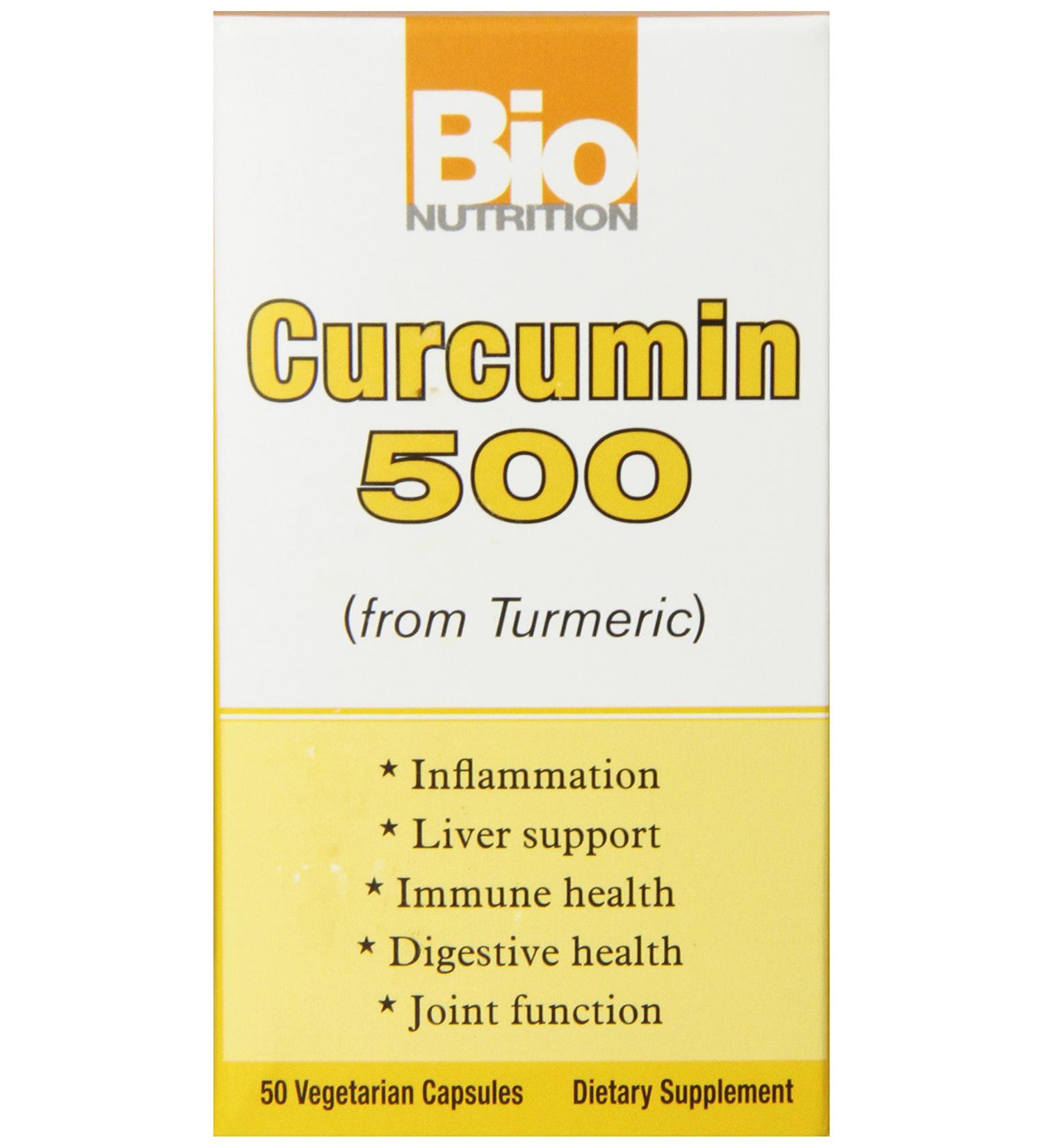 Bio Nutrition Curcummin 500 Vegi-Caps 50 Count - Buy Online on GoSupps.com