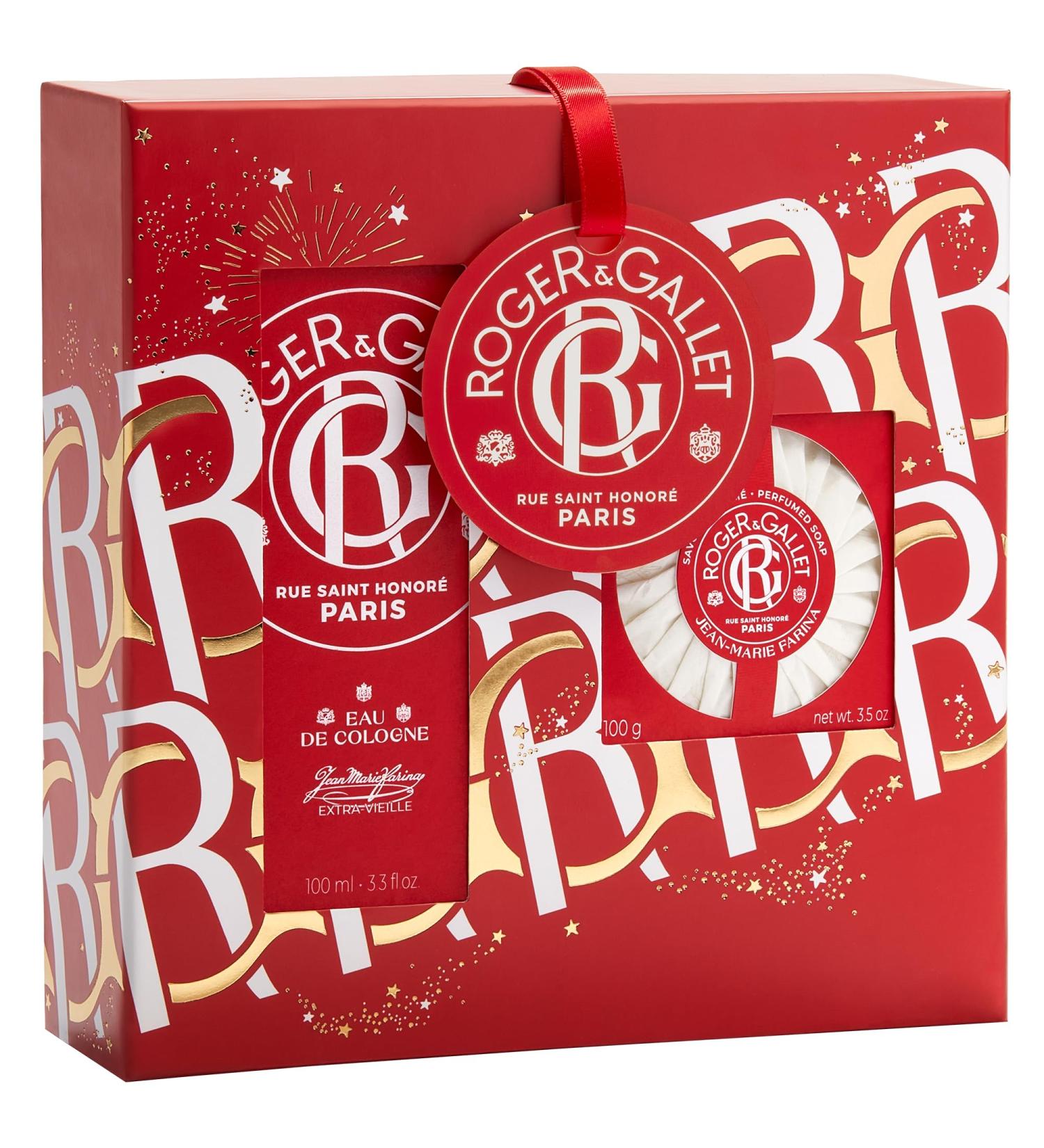 Buy Roger & Gallet Jean-Marie Farina Gift Set - 3.3 fl oz Spray & 3.5 oz Soap | International Shipping Available - Buy Online on GoSupps.com