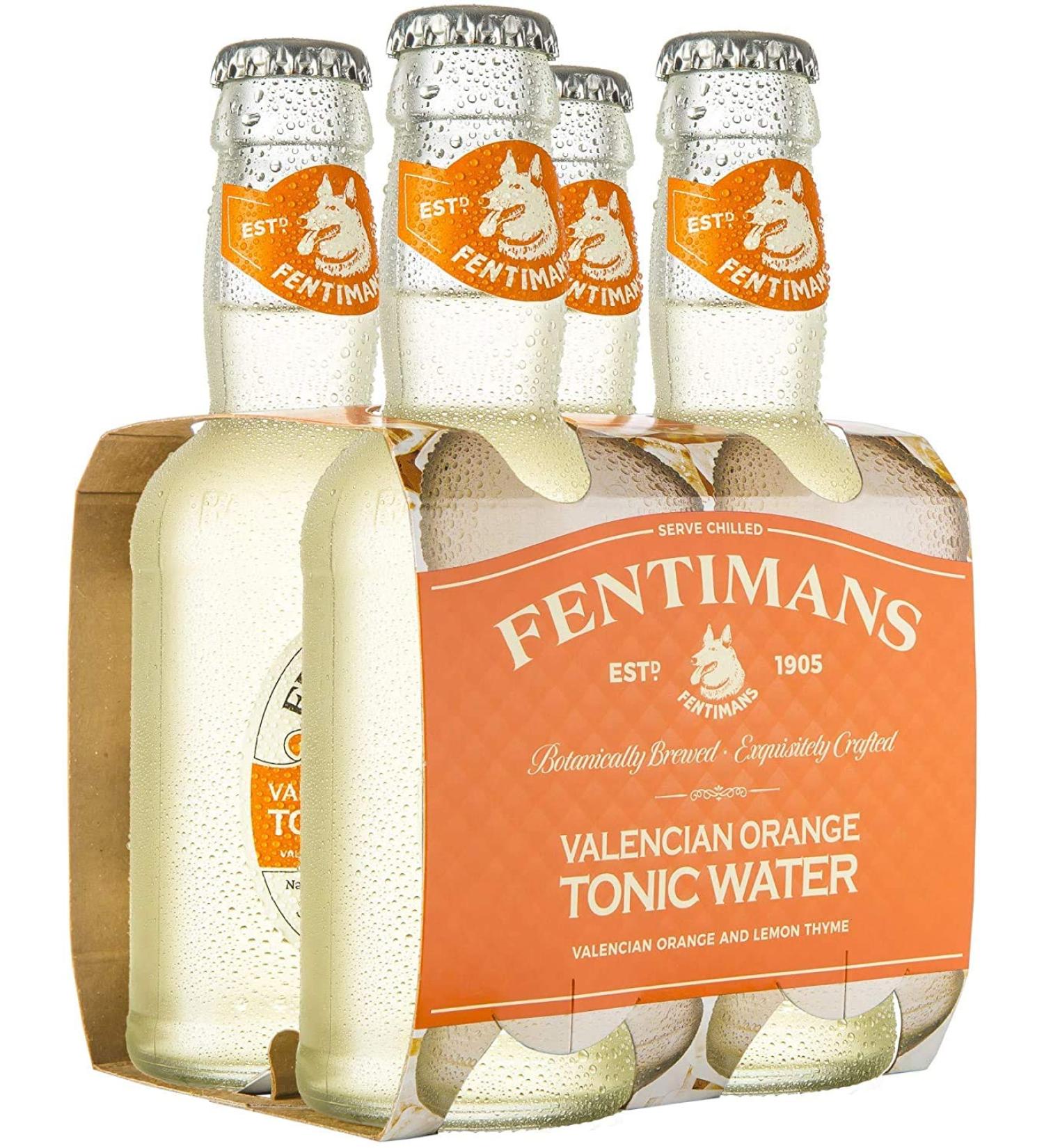 Fentimans Valencian Orange Tonic Water 200ml - Pack of 4 Bottles - Buy Online on GoSupps.com