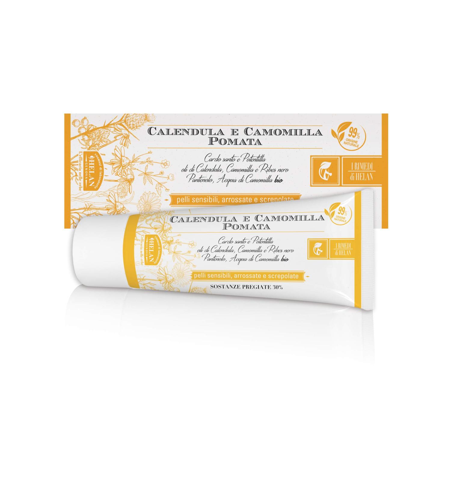 Helan I Rimedi Calendula & Camomilla Pomata for Sensitive Skin - 75 ml | Soothing Relief | International Shipping - Buy Online on GoSupps.com