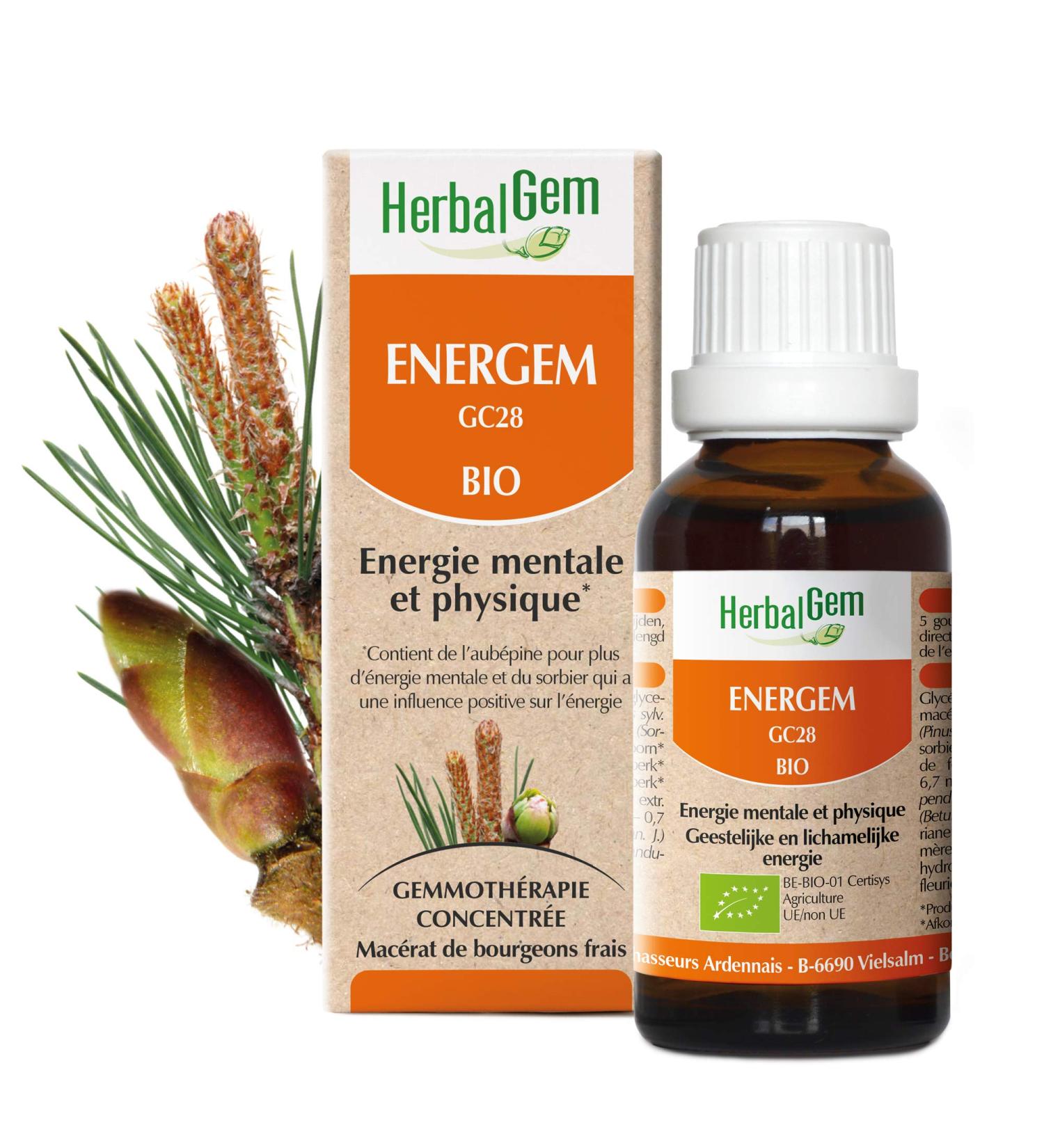 HerbalGem | Energem Organic Complex | Mental Physical & Emotional Stability | 30ml - Buy Online on GoSupps.com