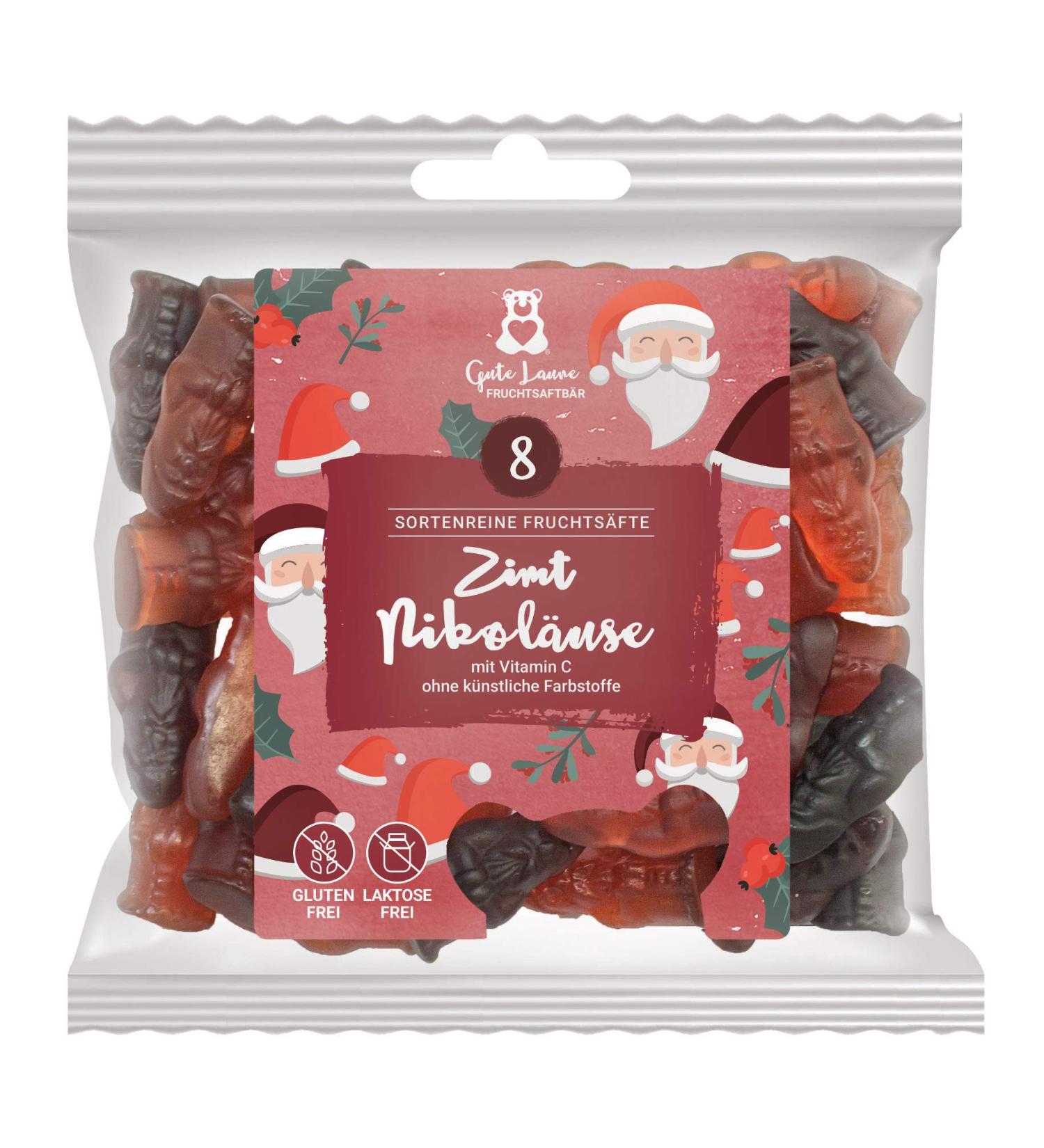  naschlabor naschlabor Fruit Bears with Christmas Heart | Pure Fruit Juice | No Artificial Colors or Flavor Enhancers | Gluten and Lactose Free (Nicotine Coating) - Buy Online on GoSupps.com