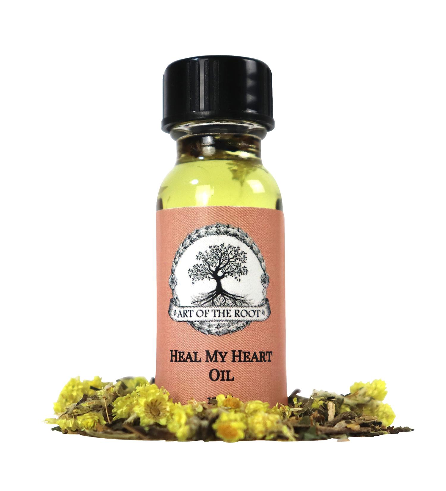 Heal My Heart Oil 1/2 oz - Heartache Healing & Letting Go Ritual - Wiccan Hoodoo Spirituality Conjure Oil for Intentions - Buy Online on GoSupps.com