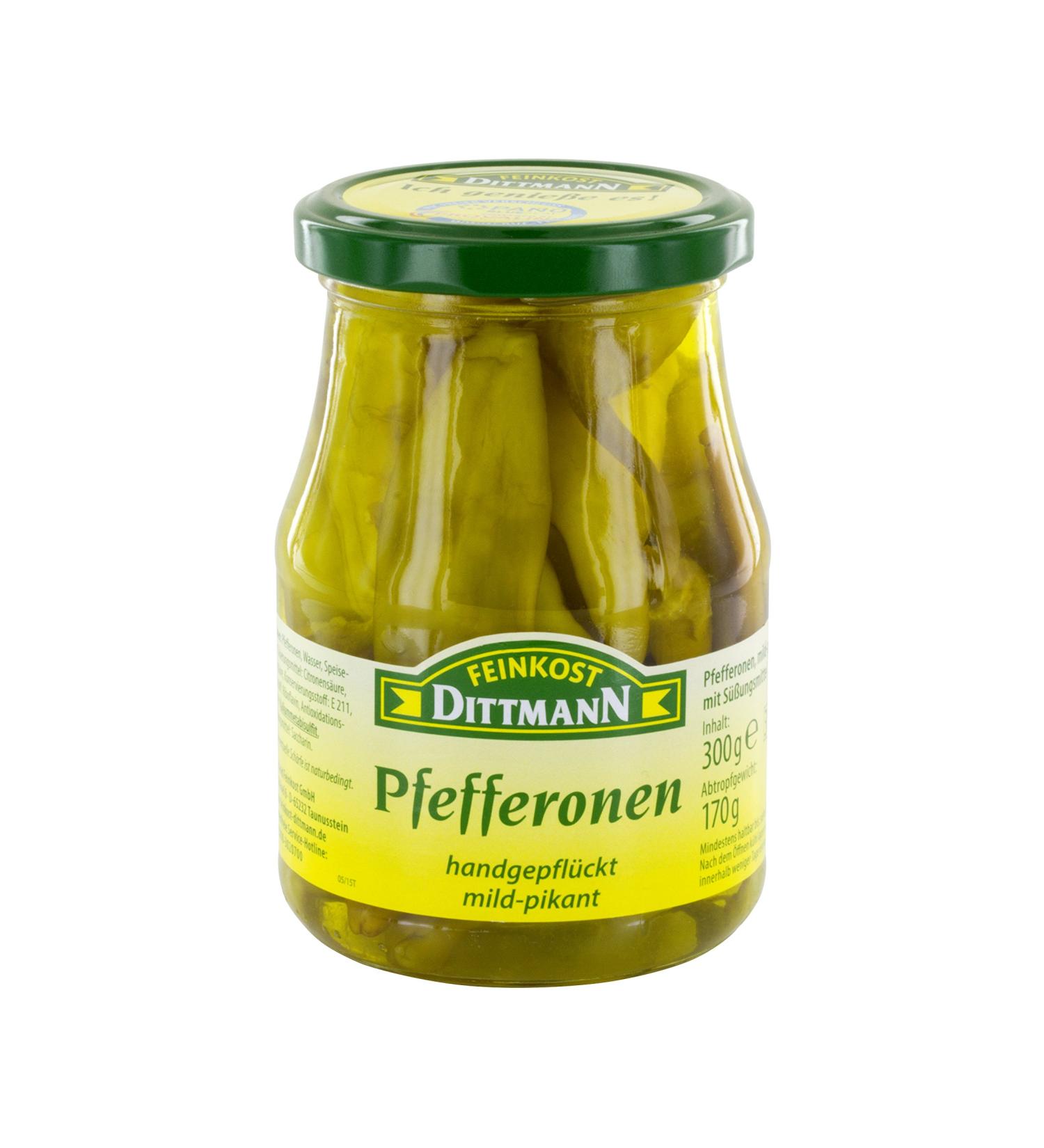 Buy Feinkost Dittmann Mild-Spicy Peppers - 170g & 300g | International Shipping Available - Buy Online on GoSupps.com