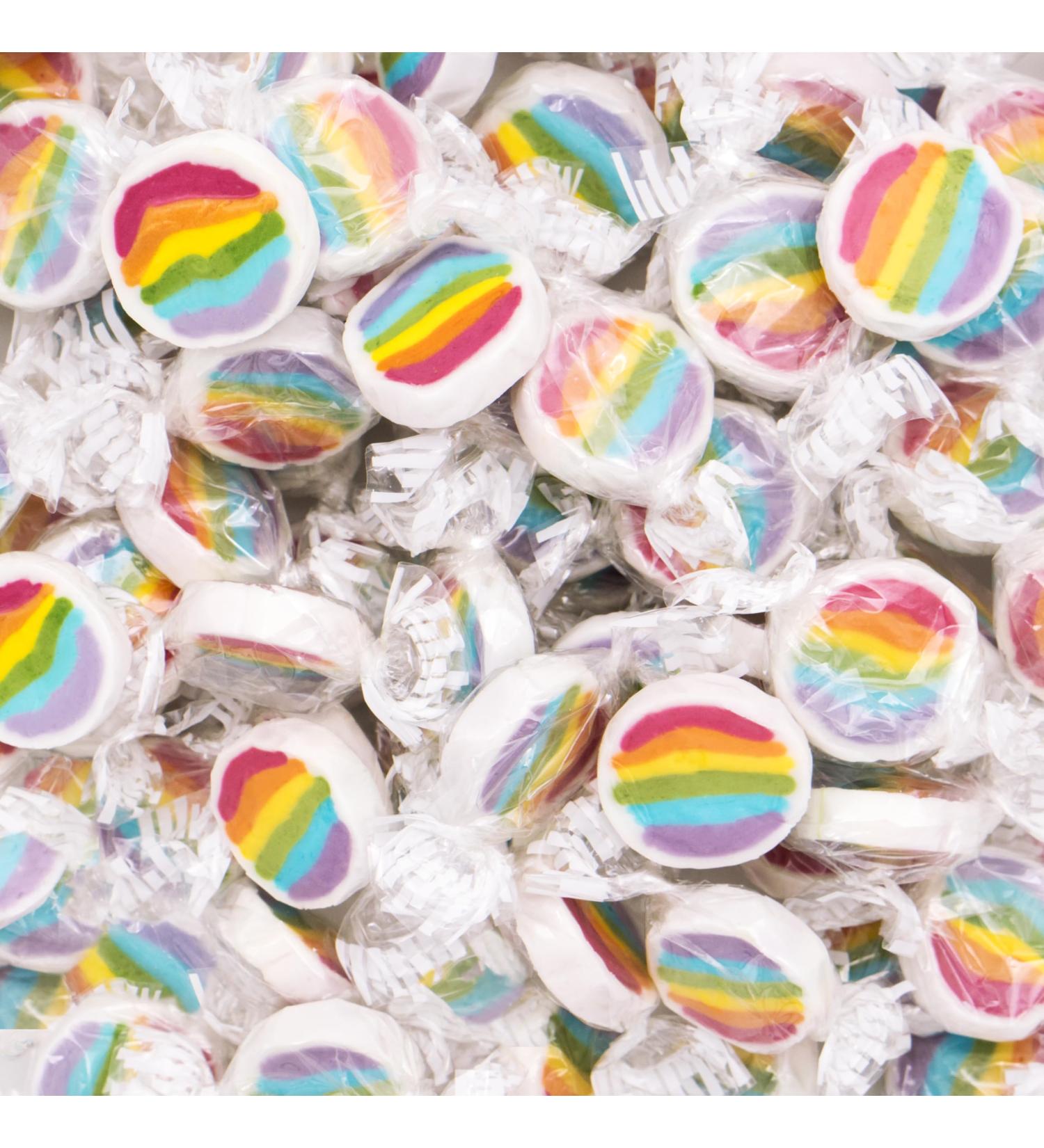  Kywi Rainbow candies for birthdays parties weddings 500g Hand-rolled rainbow-patterned Rocks candies Table decoration party favors - Buy Online on GoSupps.com