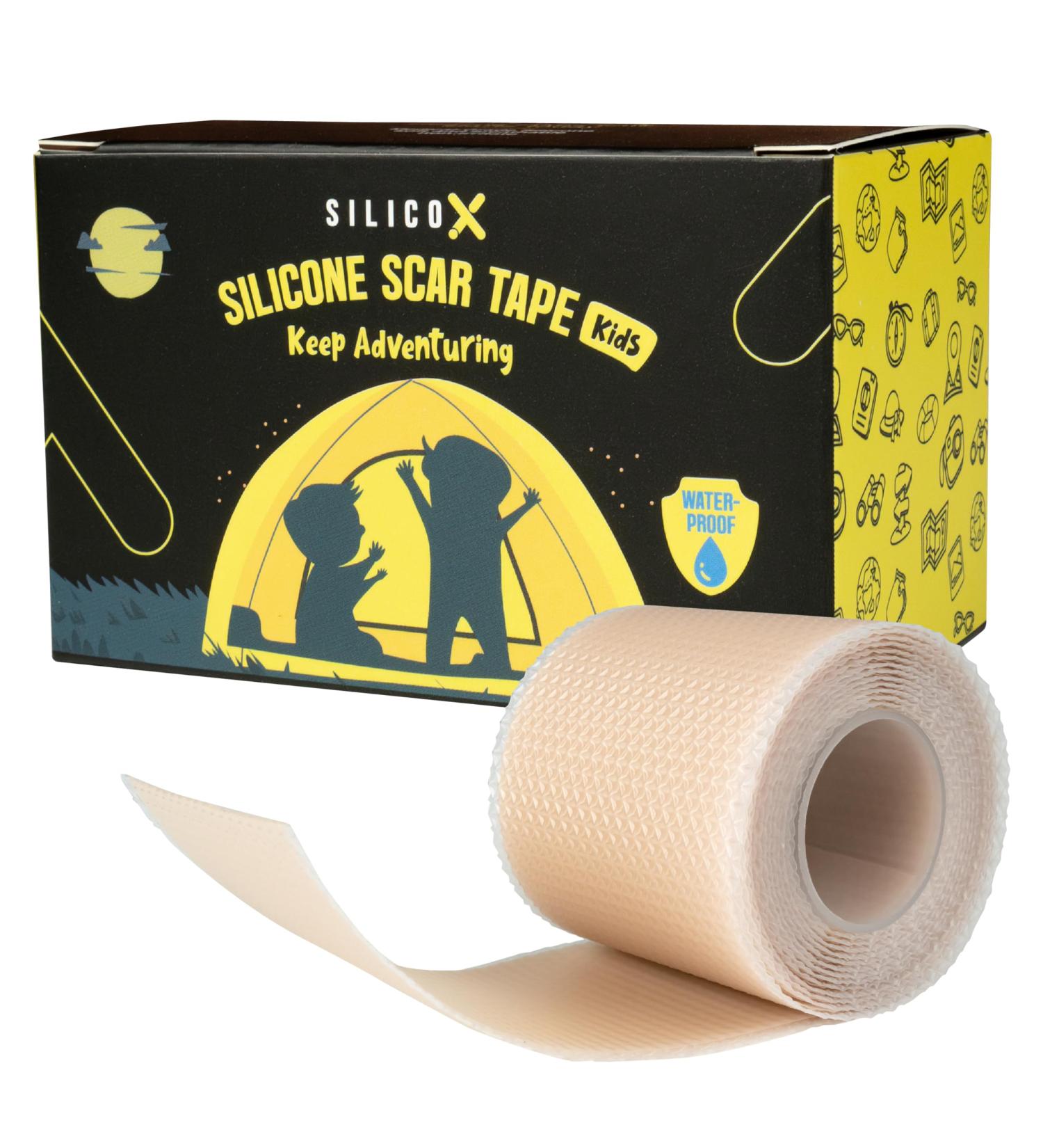 Kid-Friendly Medical Scar Tape for Kids - Scar Reduction & Recovery (4CM x 1M) - Gentle Keloid Treatment & Surgical Scar Care - Ideal for Delicate Skin - Beige - Buy Online on GoSupps.com