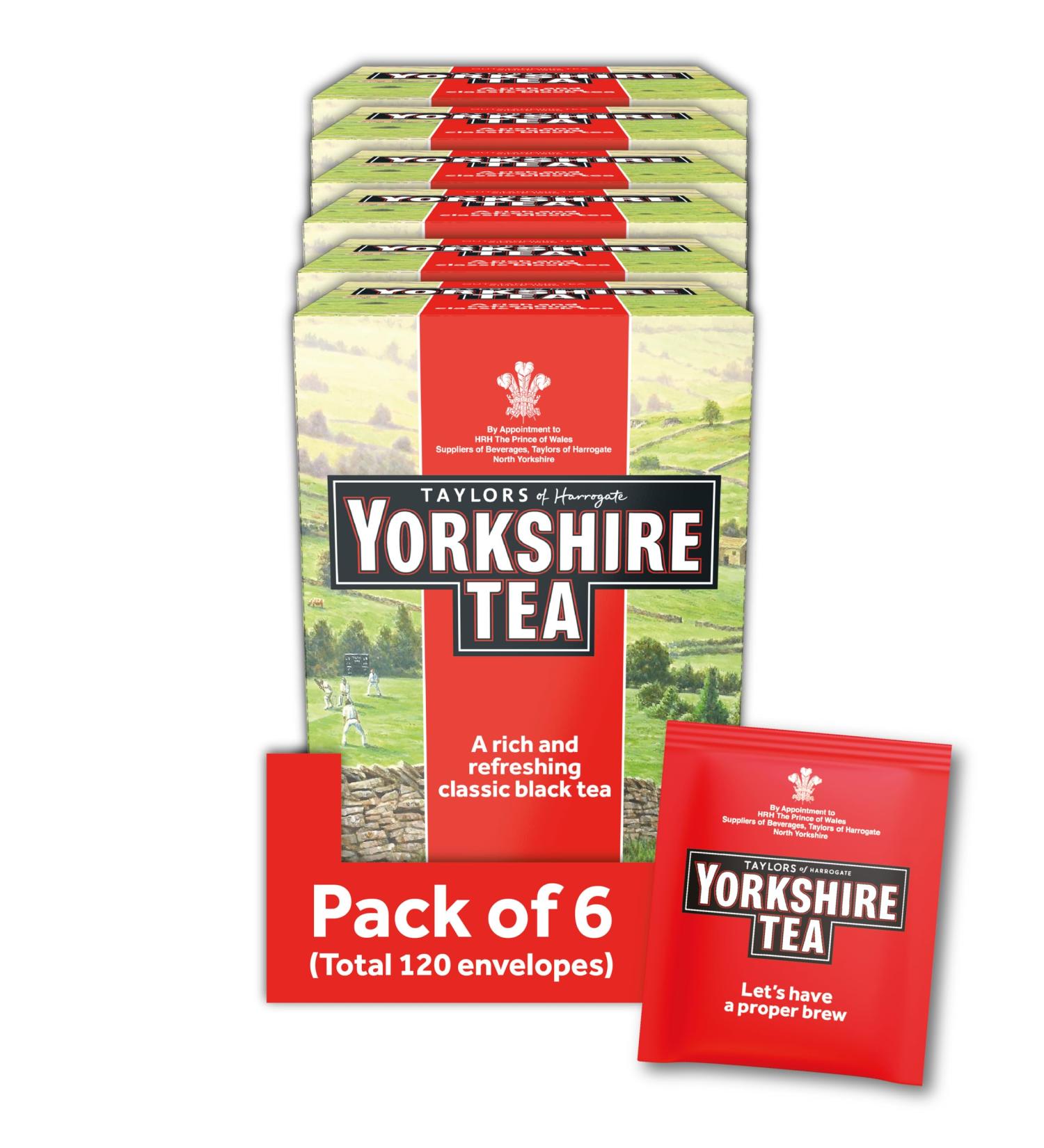  Yorkshire Tea Yorkshire Tea - Refreshing Strong English Black Tea - Responsibly Sourced - 20 Tea Bags - Buy Online on GoSupps.com