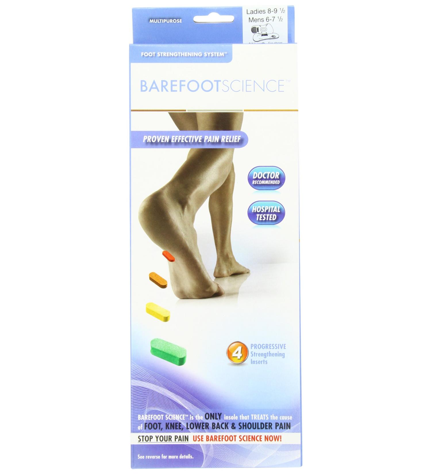 Barefoot Science 4 Step Insoles - 3/4 Length, Size Small | Multi-Purpose Support - Buy Online on GoSupps.com