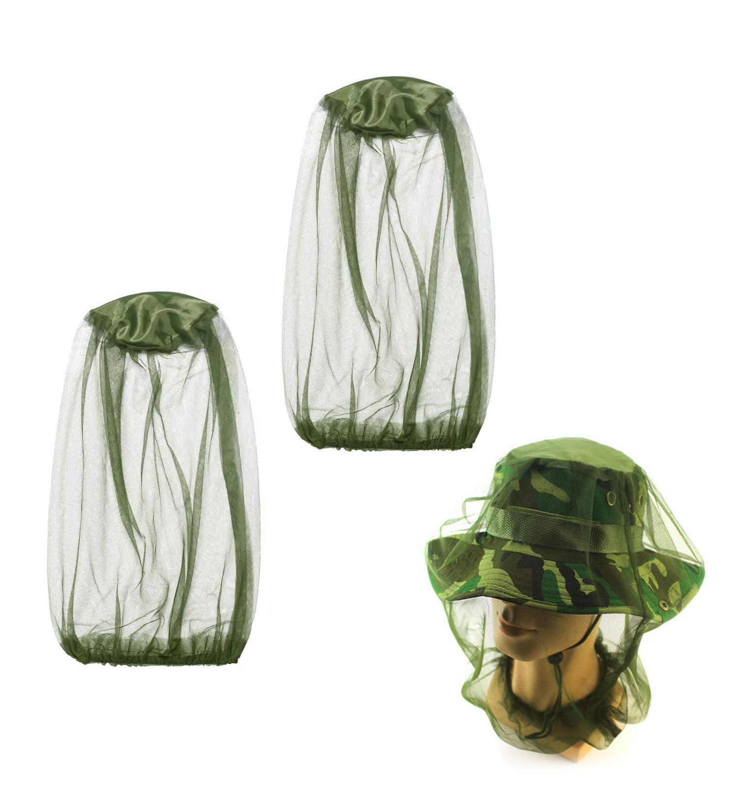 MEZOOM Mosquito and Fly Head Net 2pcs - Protective Face Mask for Fishing, Hiking, Camping - Buy Online on GoSupps.com