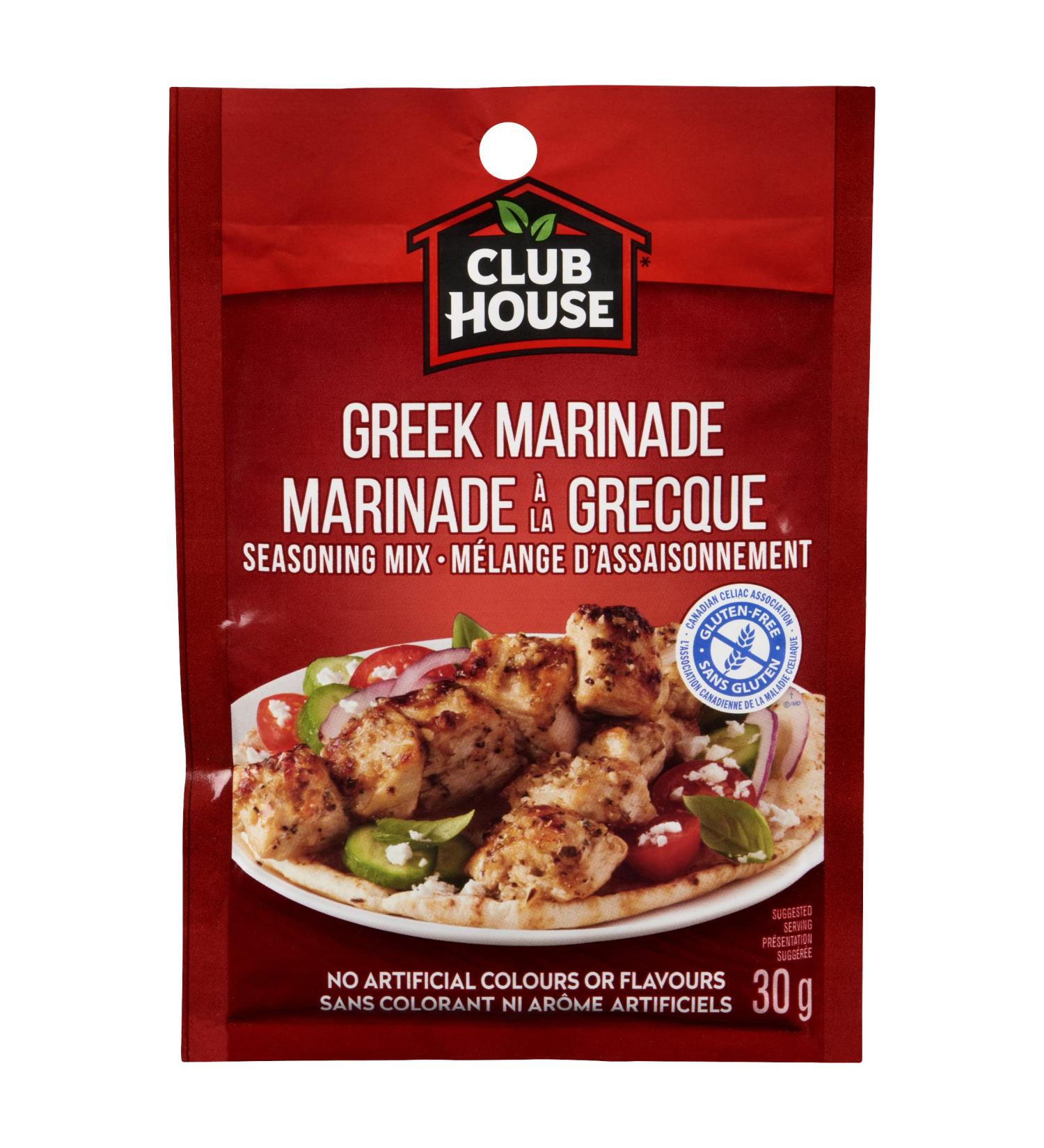 Club House Dry Sauce/Seasoning/Marinade Mix Greek 30g - Packaging may vary - Buy Online on GoSupps.com