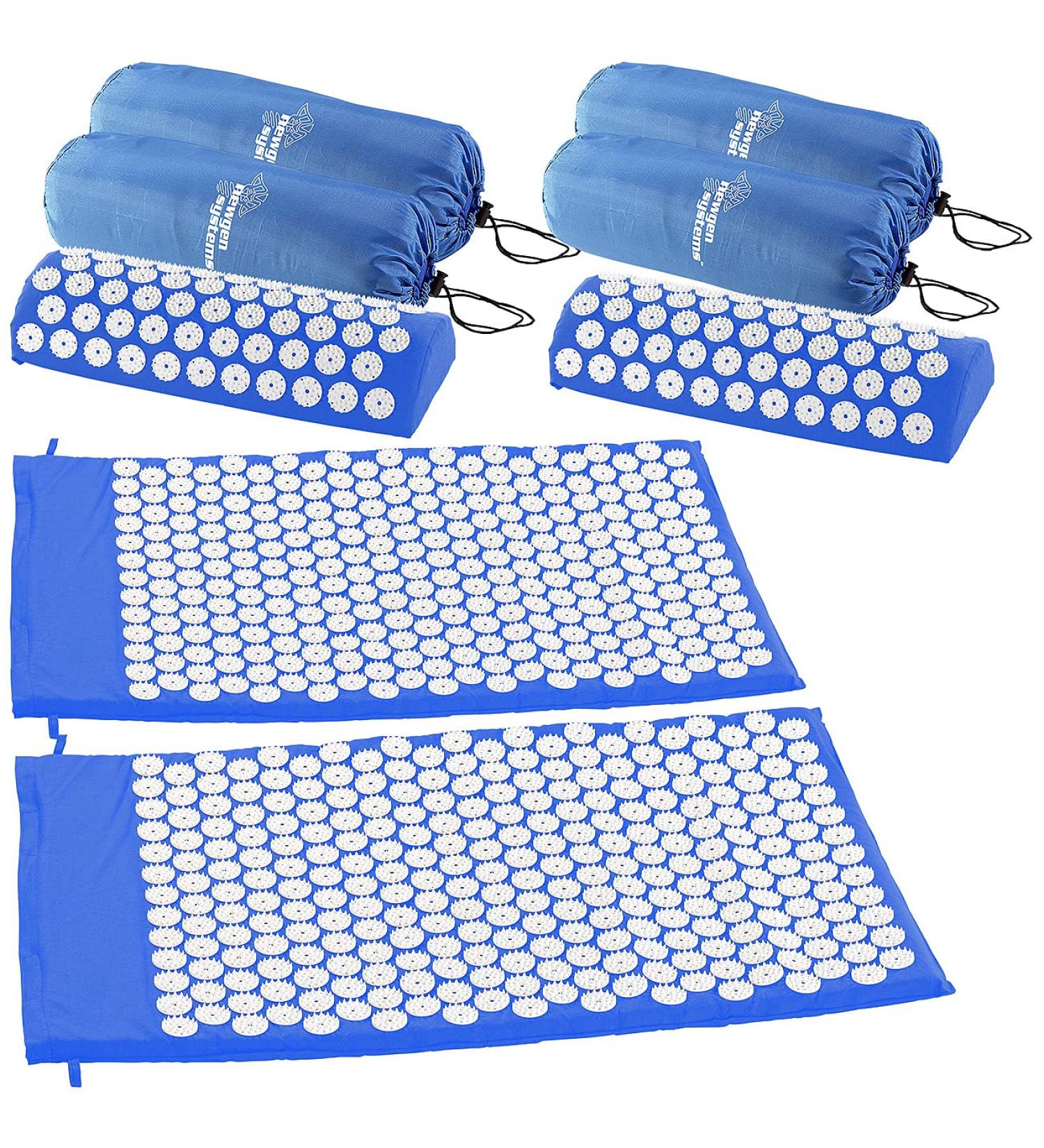 Newgen Medicals Massage Relaxation Cushion | Set of 2 Mats & Neck Rolls for Ultimate Wellness - Buy Online on GoSupps.com