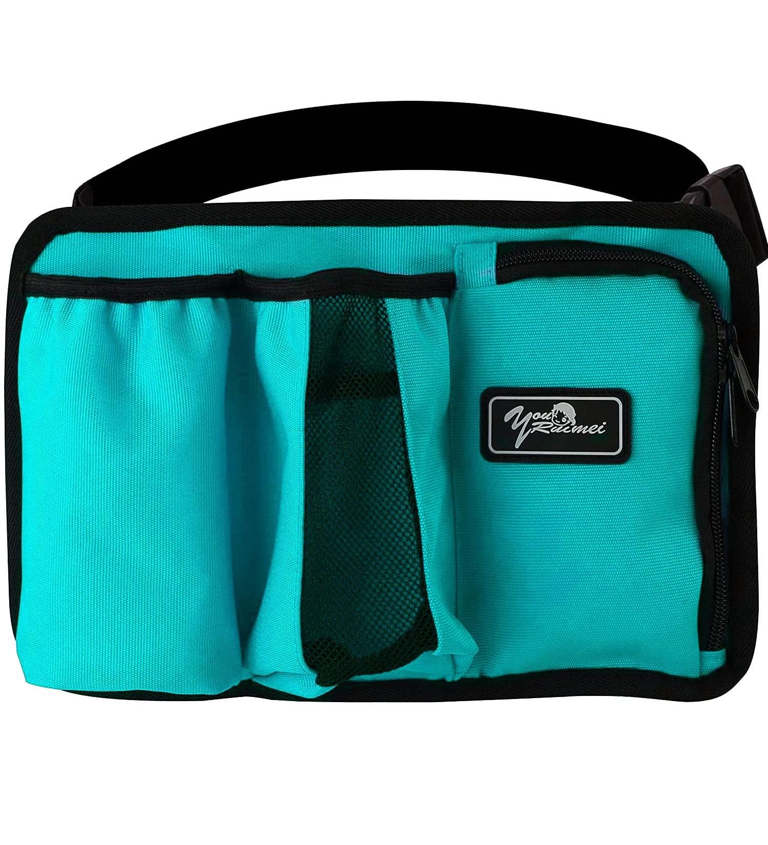 YOURUIMEI YR3KD-3 Blue-Green Massage Therapist Holster for Oils & Lotions - 3 Bottle Capacity - Buy Online on GoSupps.com