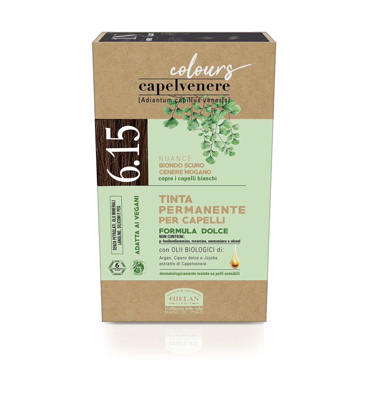  Helan Helan Maidenere Colors Women's Hair Dye Permanent Gentle Formula 6.15 Dark Ash Blonde Mahogany Easy Application with Rice Bran Oil & Shea Butter Ammonia Free - Buy Online on GoSupps.com