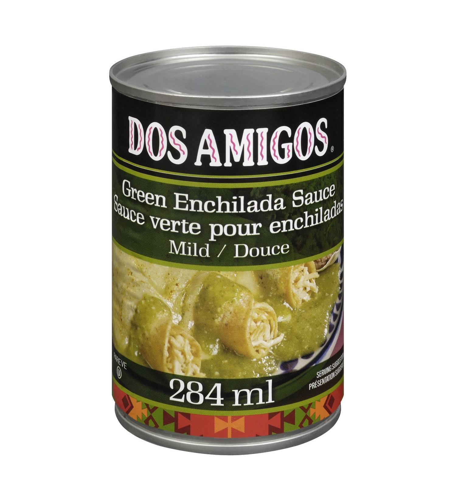 DOS AMIGOS Mild Green Enchilada Sauce 12 Count - Buy Online on GoSupps.com