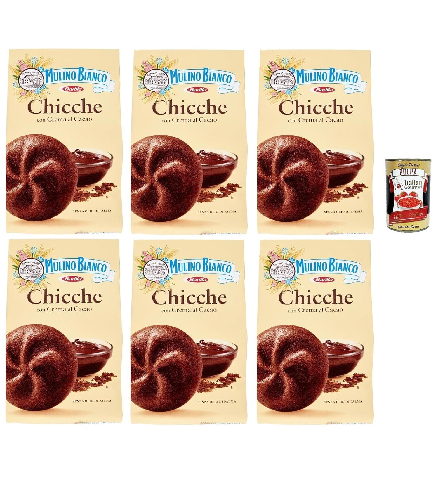  Italian Gourmet E.R. Italian Gourmet Chicche Cocoa Pastry with Creamy Cocoa Filling - Soft Italian Cakes Without Palm Oil - Sweet Breakfast Pastry & Coffee Snack - 6 x 200g - Buy Online on GoSupps.com