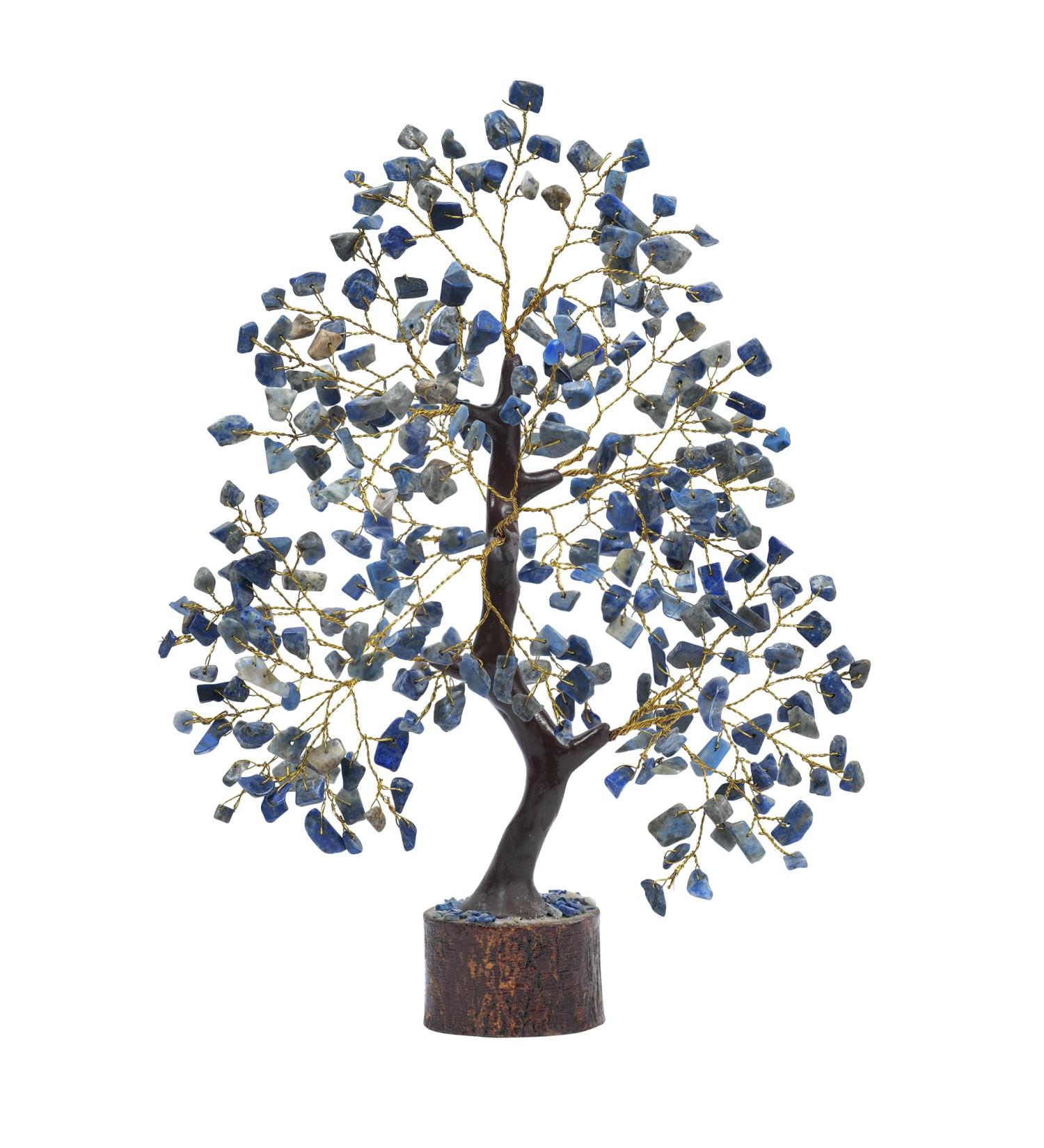 PYOR Lapis Lazuli Tree: Spiritual Decor Money tree for Good Luck - Gemstone Healing Stone Feng Shui Decor for Home | Wiccan Lapis-gw - Buy Online on GoSupps.com