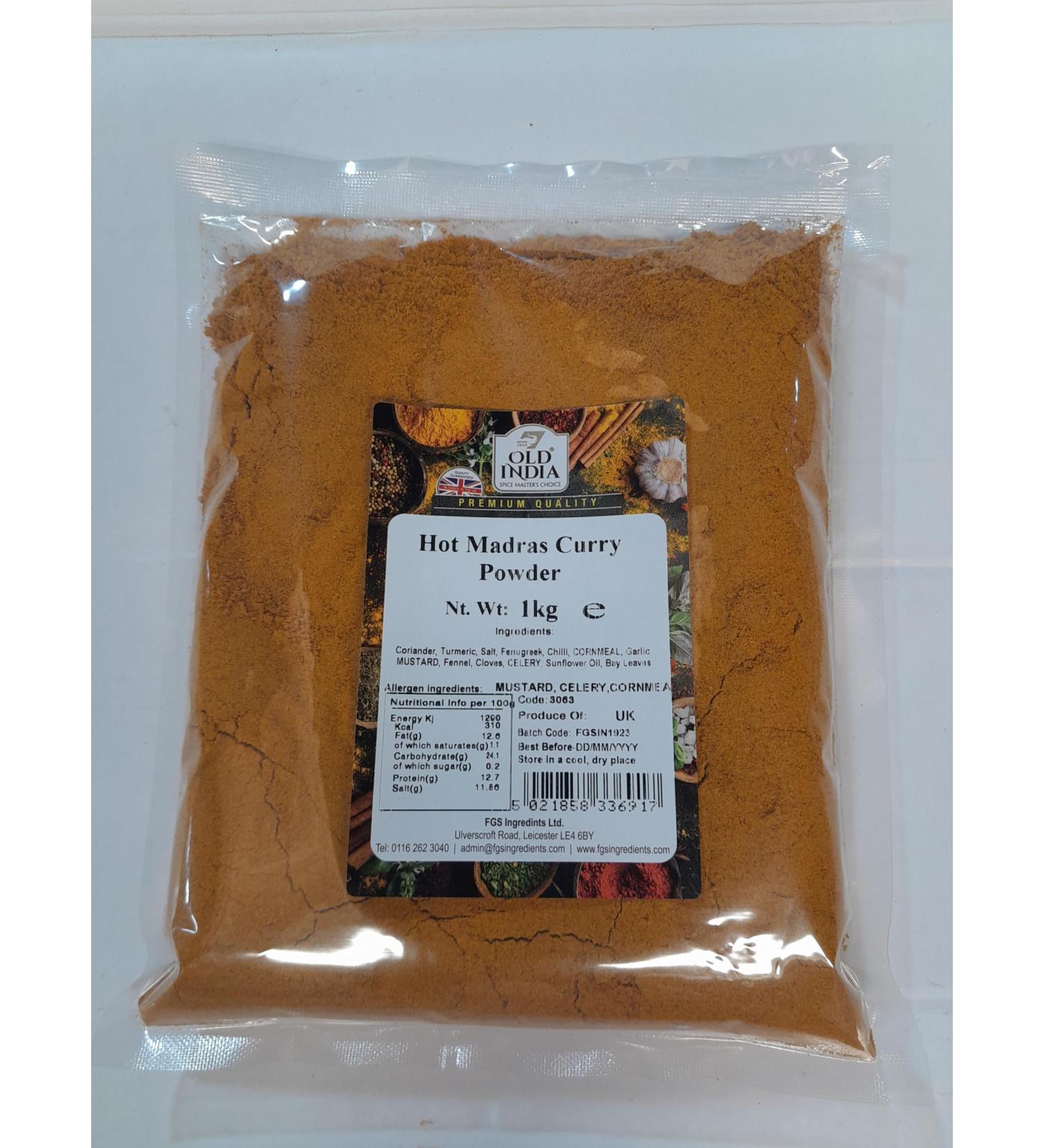 Old India Hot Madras Curry Powder 1 Kg 1 kg (Pack of 1)
