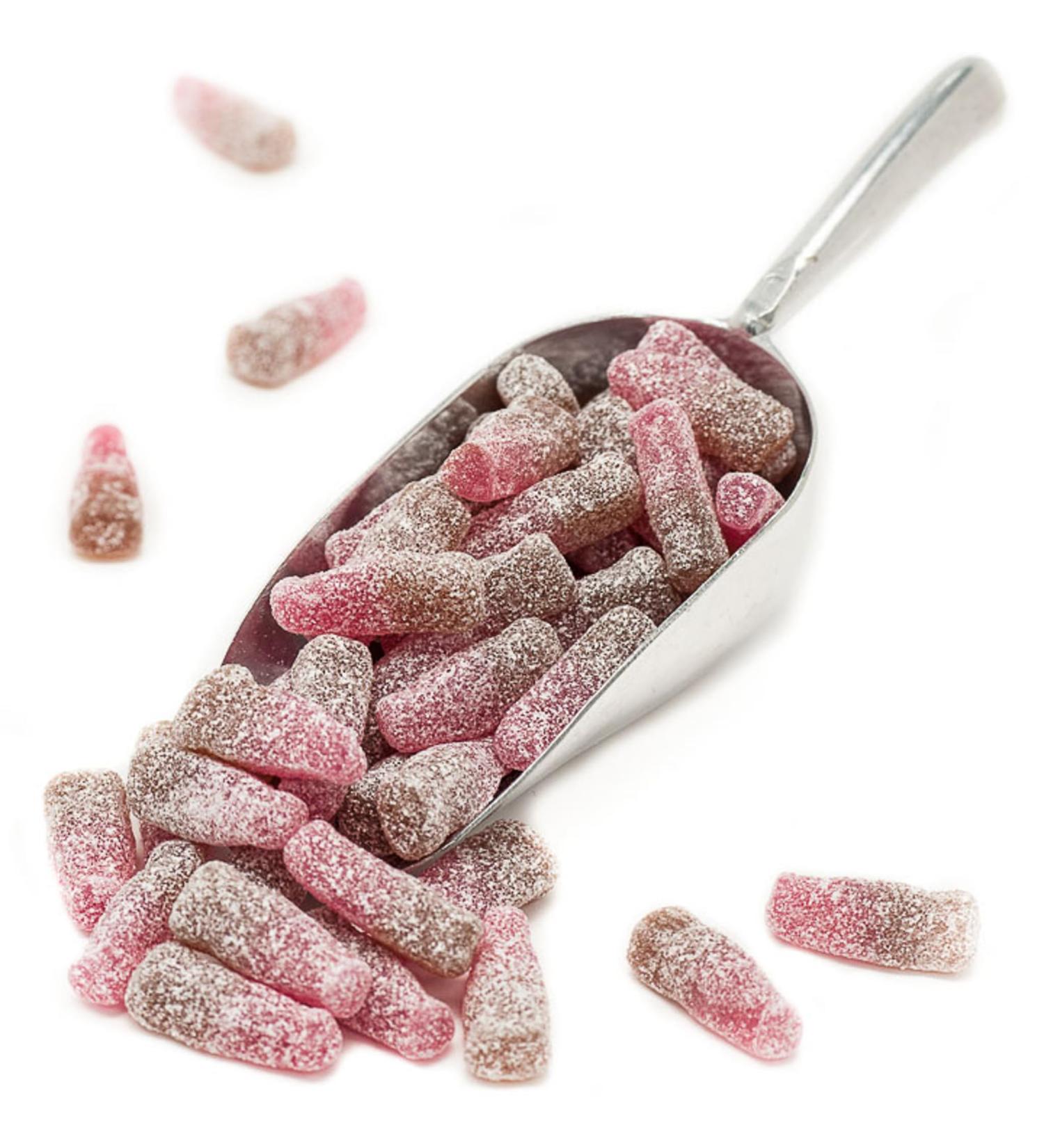 Fizzy Cherry Cola Bottles Cherry flavoured Novelty Jellies With A Fizzy Sour Coating (100grams)