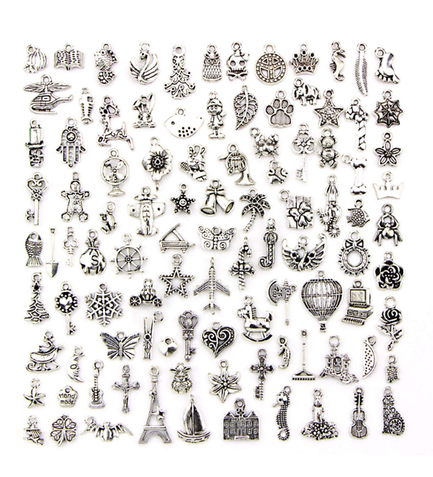 DIY Pendant Accessories | Stability Alloy Craft Charms | Vintage Bracelet Jewelry - Buy Online on GoSupps.com