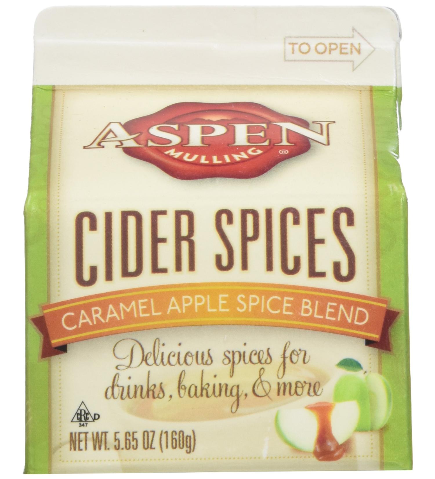 Aspen Mulling Cider Spice 3-Pack - Original Spice Blend - 5.65 oz. Cartons (Caramel Apple) x3 - Buy Online on GoSupps.com