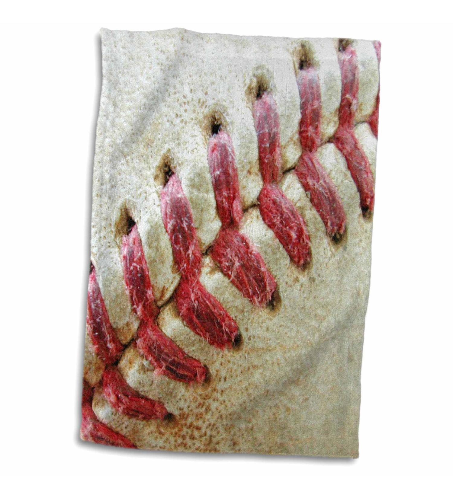 3D Rose Close-up Red Seams Baseball Towel | White 15 x 22 | TWL_47841_1 - Buy Online on GoSupps.com