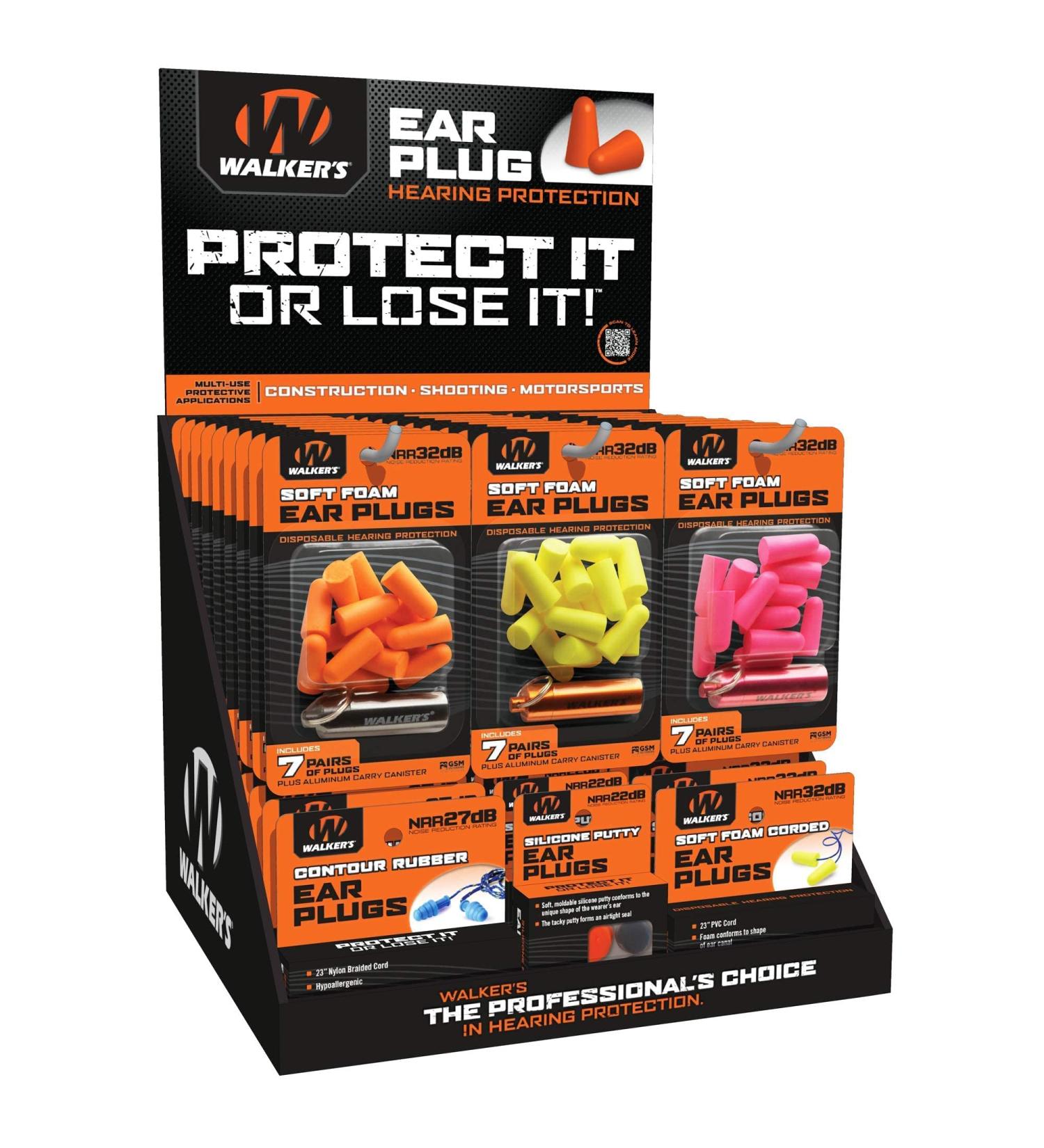 Walker's Game Ear Plug Display