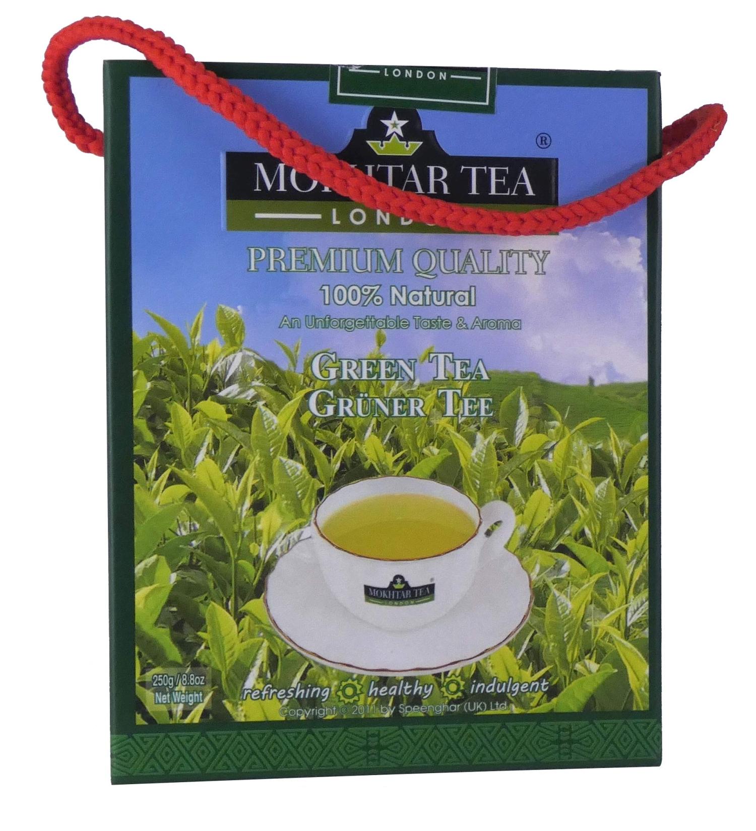 250g Loose Leaf Green Tea by Mokhtar Tea of London - Buy Online on GoSupps.com