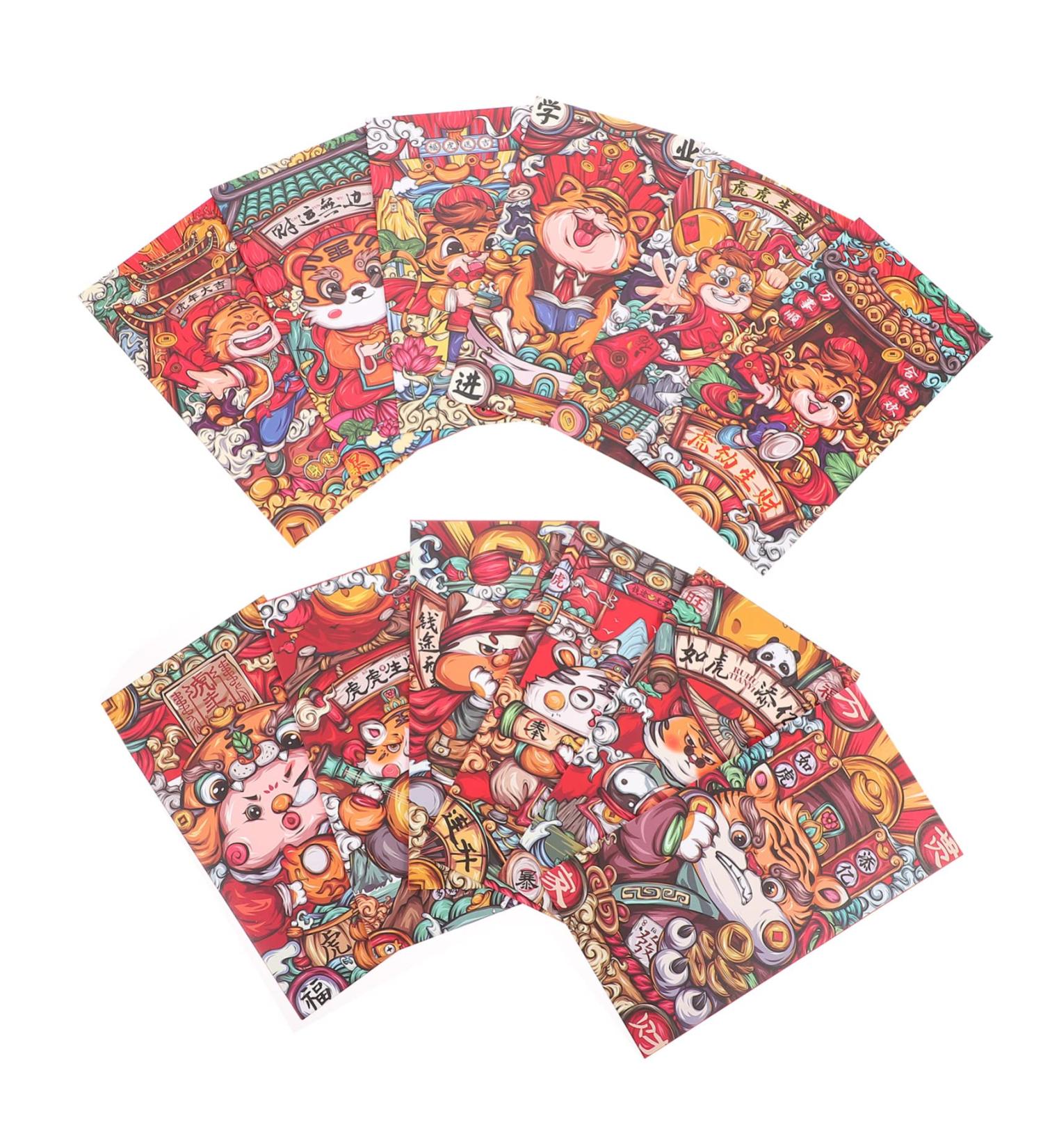 ABOOFAN 18pcs Year of The Tiger Red Envelope 2022 Hong Bao Envelope 2022 Money Envelopes Spring Festival Hongbao Lucky Gift Envelopes Tigers Year Red Pockets Universal Money Bag Paper - Buy Online on GoSupps.com