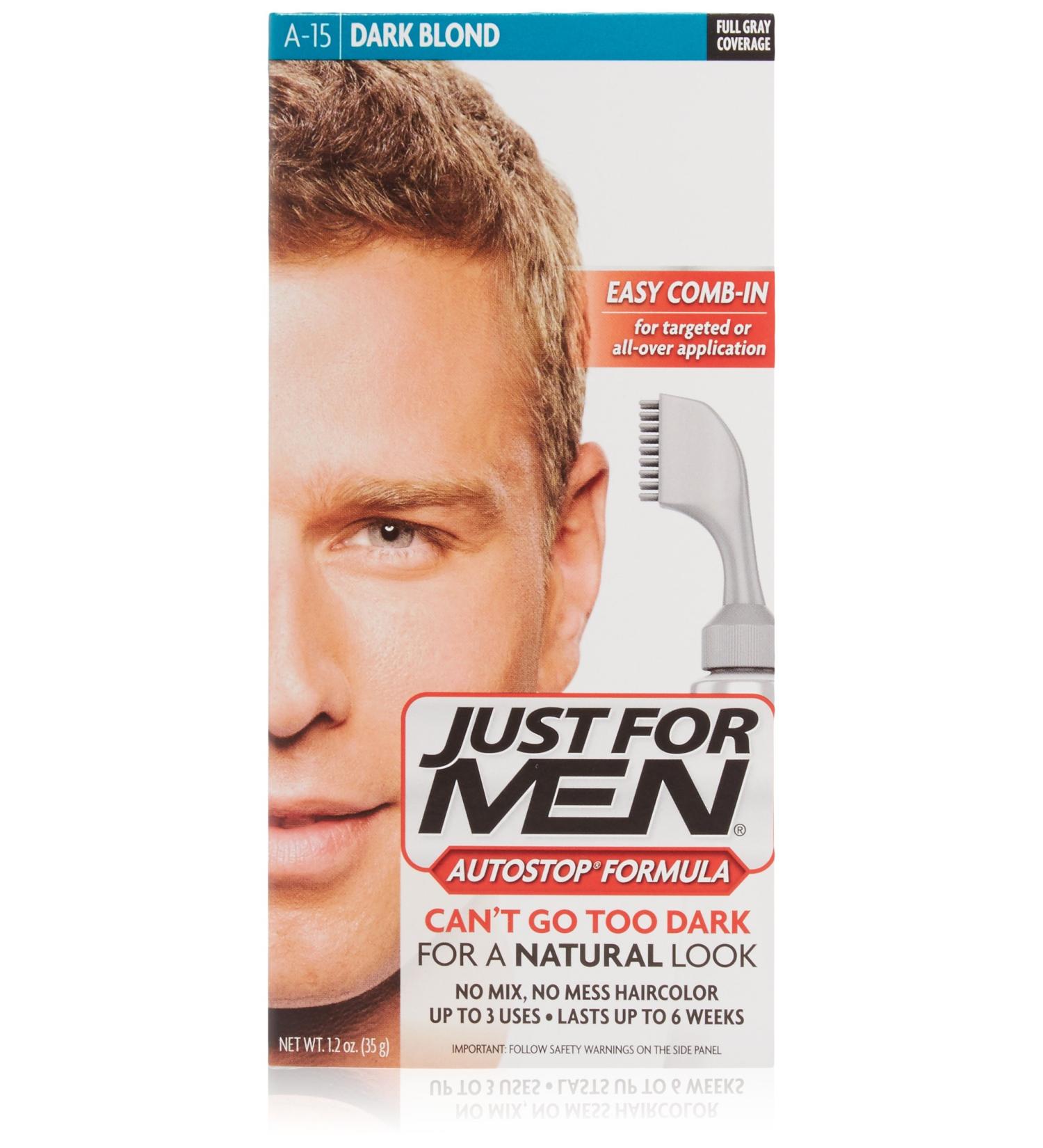 Just For Men Autostop Hair Color - Dark Blond 1.6 oz (Pack of 12) | International Shipping Available - Buy Online on GoSupps.com