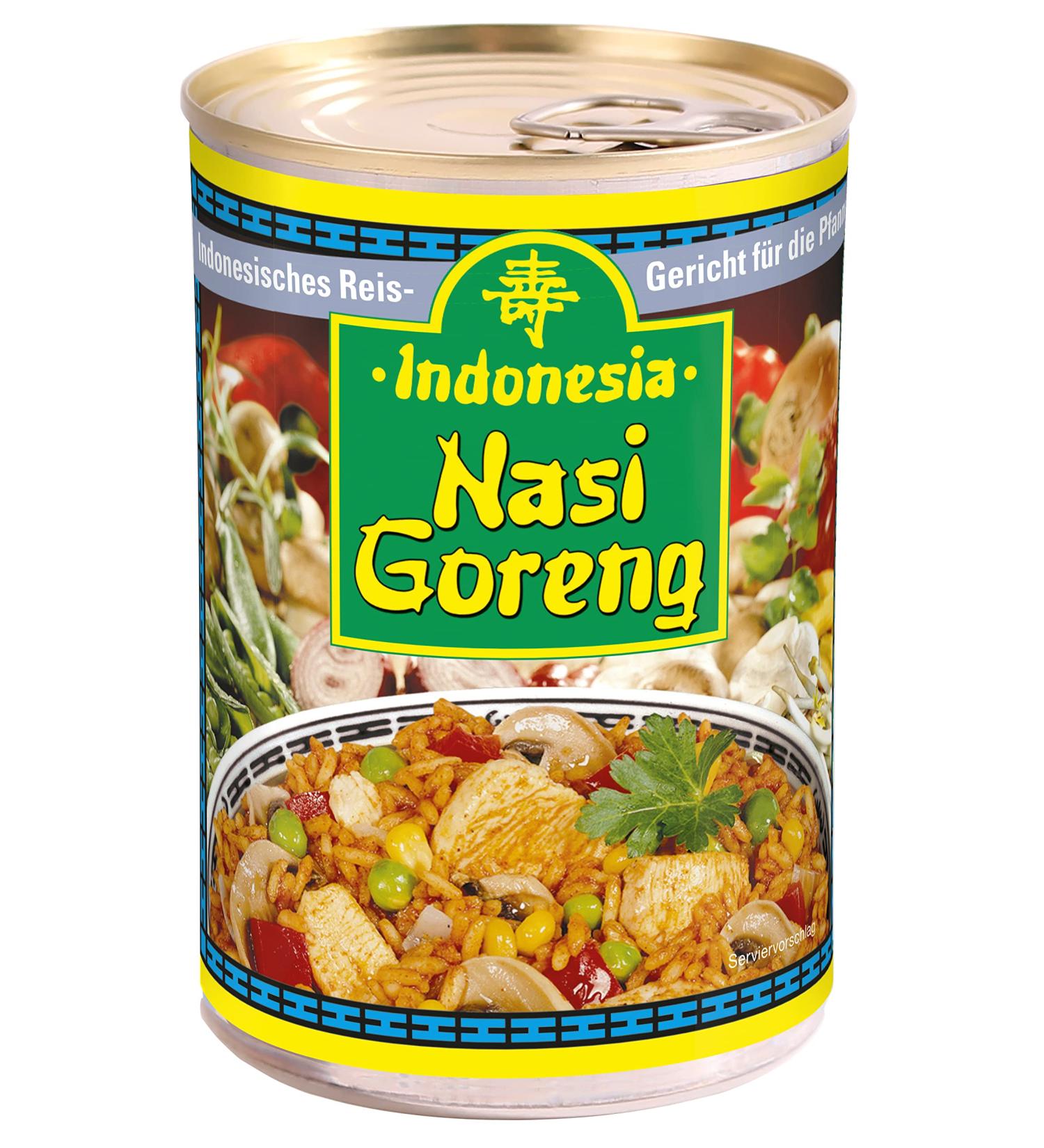 Indonesia Nasi Goreng | Authentic Asian Rice Meal with Chicken & Vegetables | 350g - Buy Online   - Buy Online on GoSupps.com