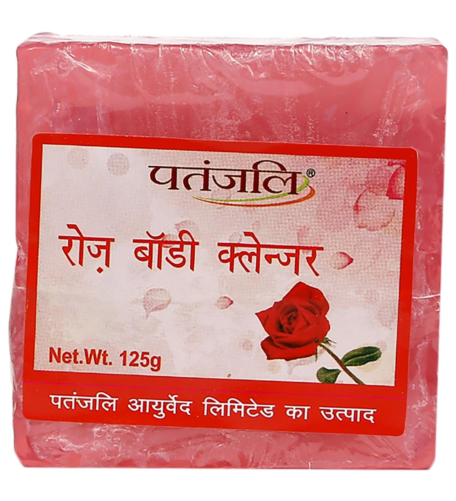 PATANJALI Rose Body Cleanser 125 G Red