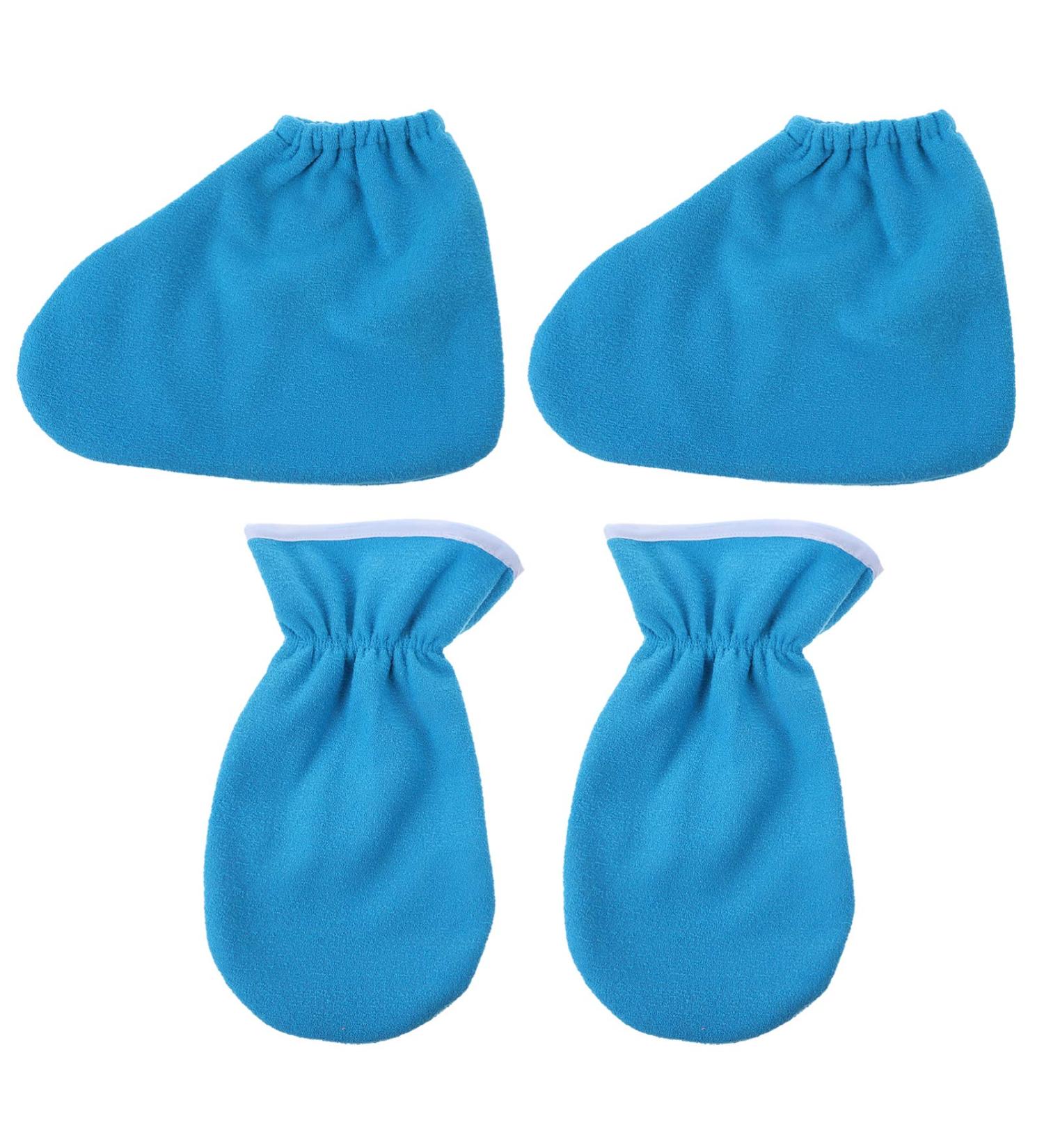 Shop Minkissy 4-Piece Essential Oils Paraffin Wax Gloves & Bathroom Shoes | Heated Moisturizing Socks for Women - International Shipping Available - Buy Online on GoSupps.com