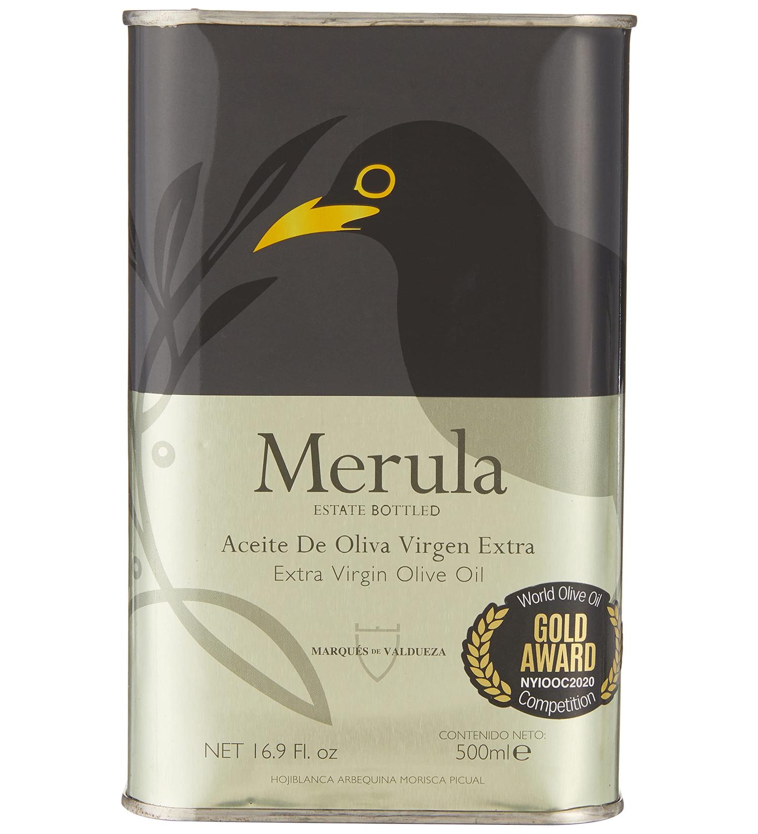 Merula Extra Virgin Olive Oil 500ml by Marques de Valdueza - Buy Online on GoSupps.com