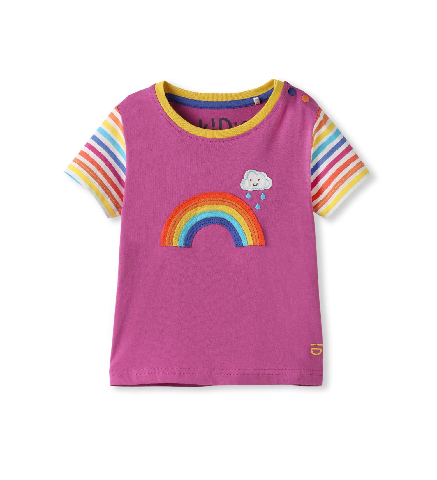 kIDio Organic Cotton Baby T-Shirt Applique - Purple, 0-3 Months - Buy Online on GoSupps.com