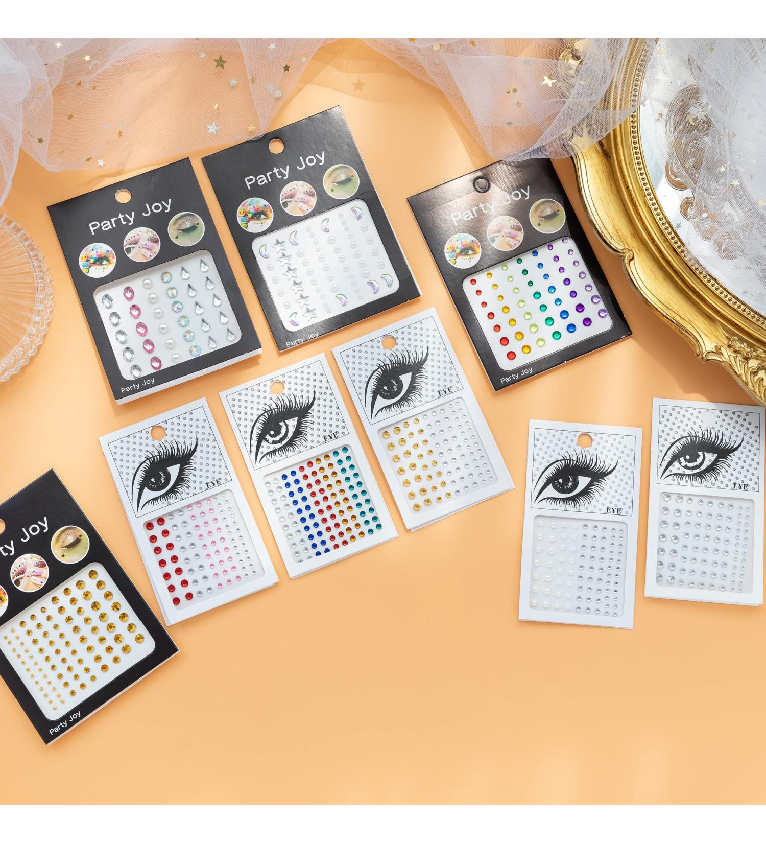 Rainbow Face Gems for Women | Eye Jewels Stickers for Rave Festival & Costume Makeup - Buy Online on GoSupps.com