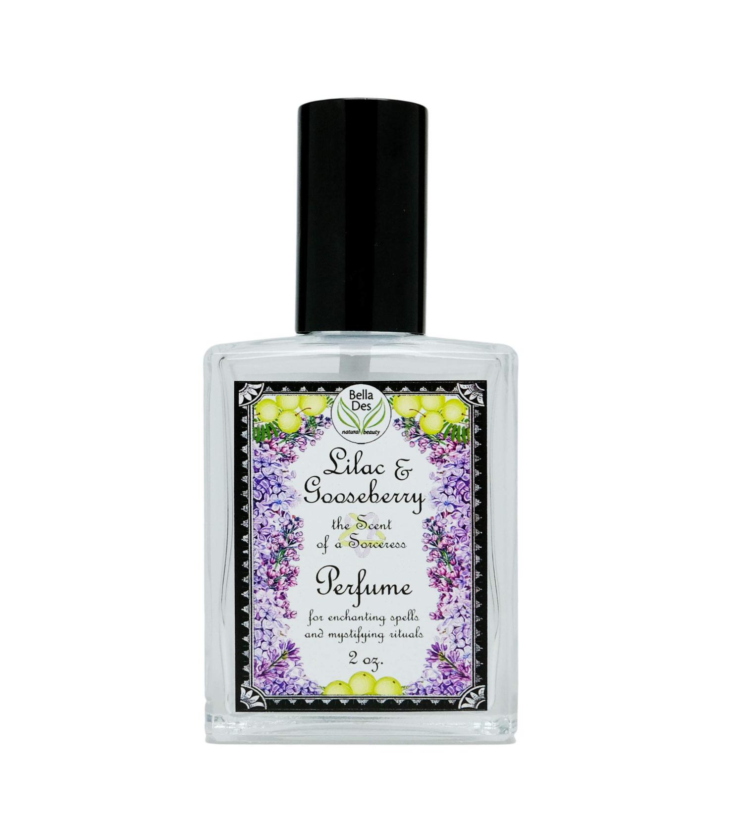 Lilac and Gooseberry Perfume Spray | 2 ounce Glass Bottle | Yennefer's Perfume | Phthalate Free Fragrance | Scent of a Sorceress by Bella Des Natural Beauty - Buy Online on GoSupps.com