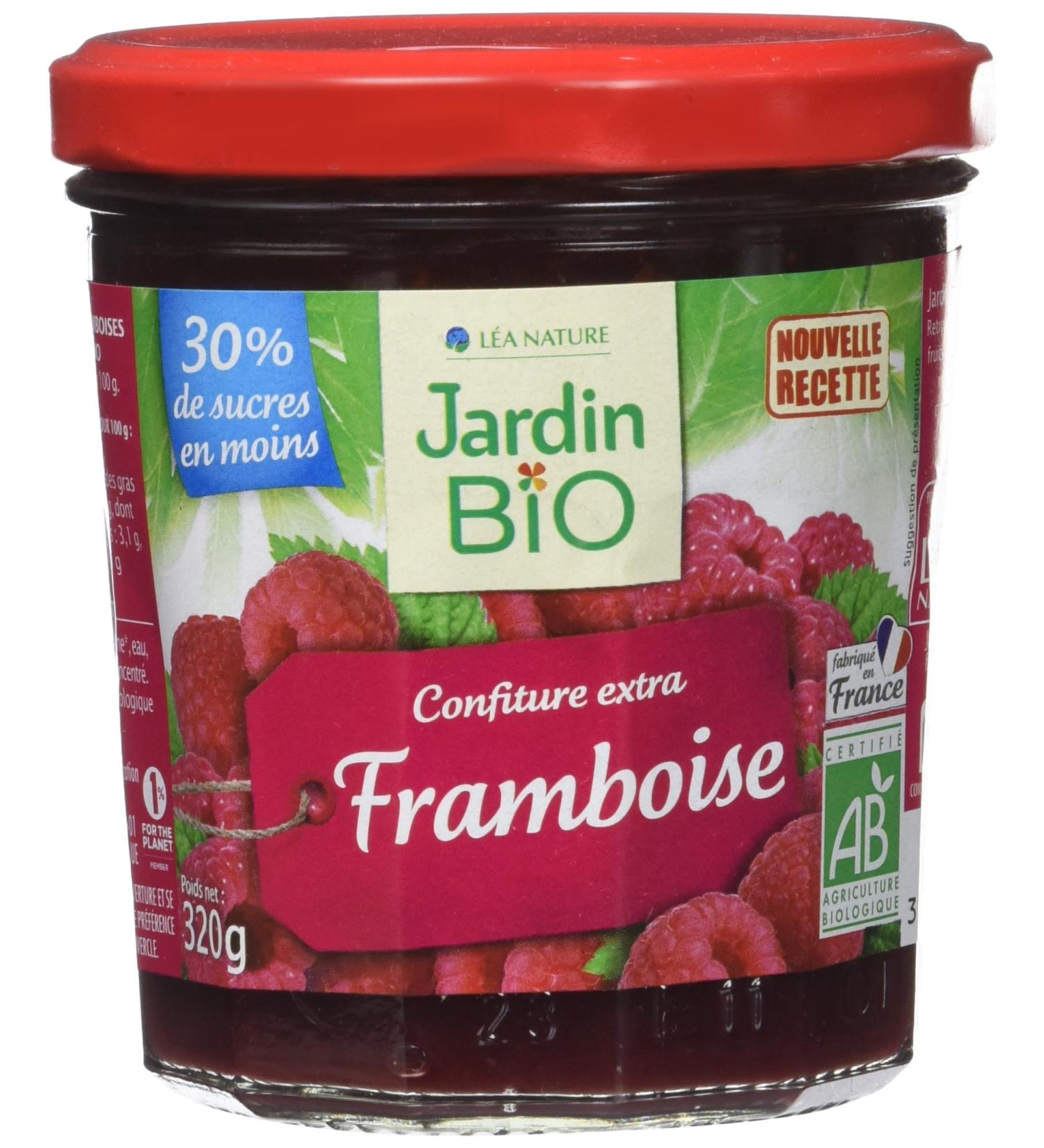 Jardin BiO tic - Extra Raspberry Jam 320 g - Buy Online on GoSupps.com