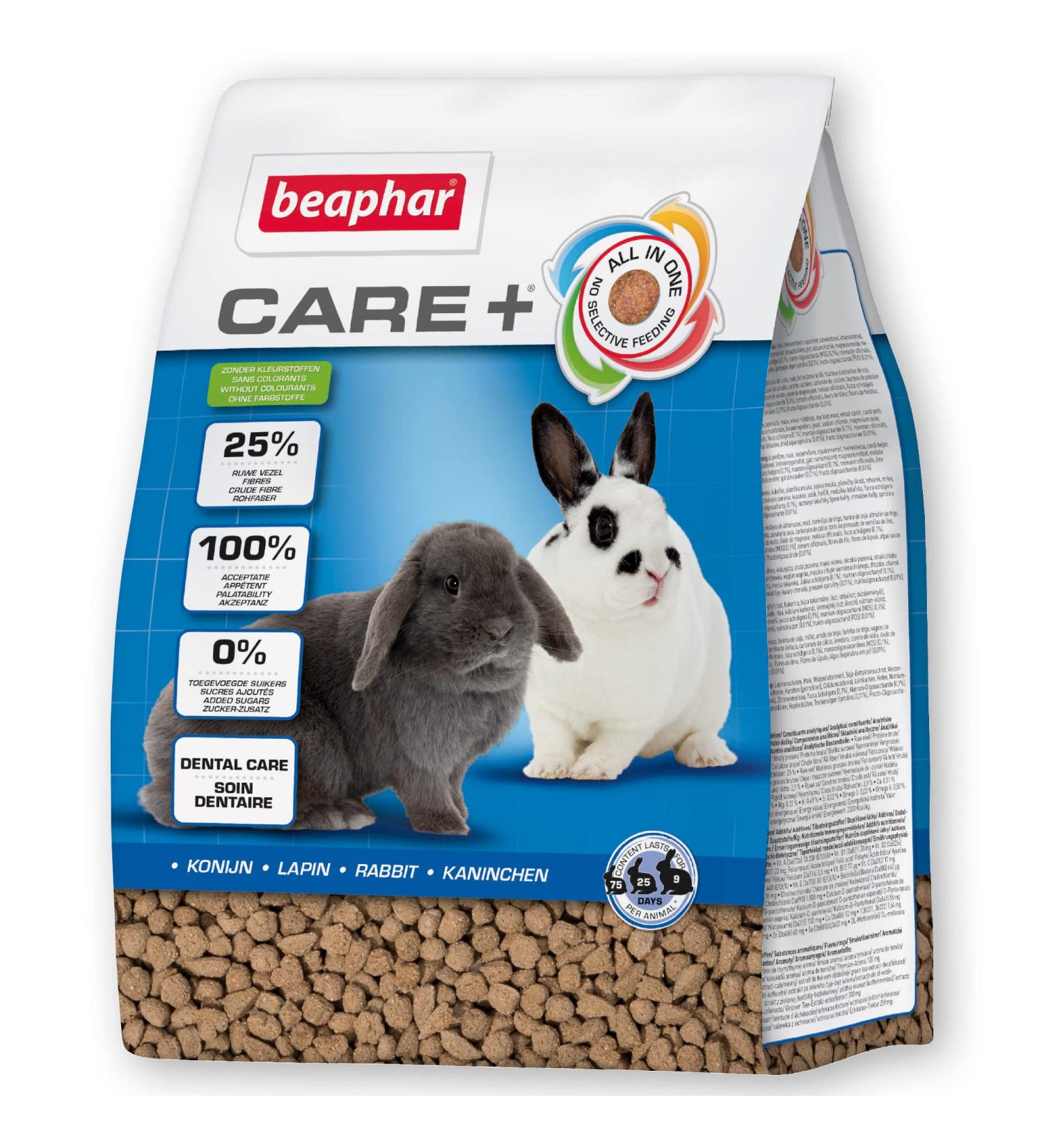Buy Beaphar Care+ for Rabbits & Small Mammals - Immune Support 1.5kg | Spirulina & Vitamin E - Buy Online on GoSupps.com