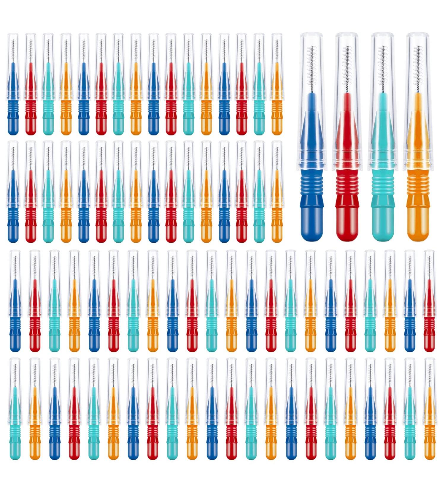 80 Pcs Soft Interdental Brushes for Effective Dental Hygiene - Teeth Floss Picks for Cleaning Gaps Between Teeth - Buy Online on GoSupps.com