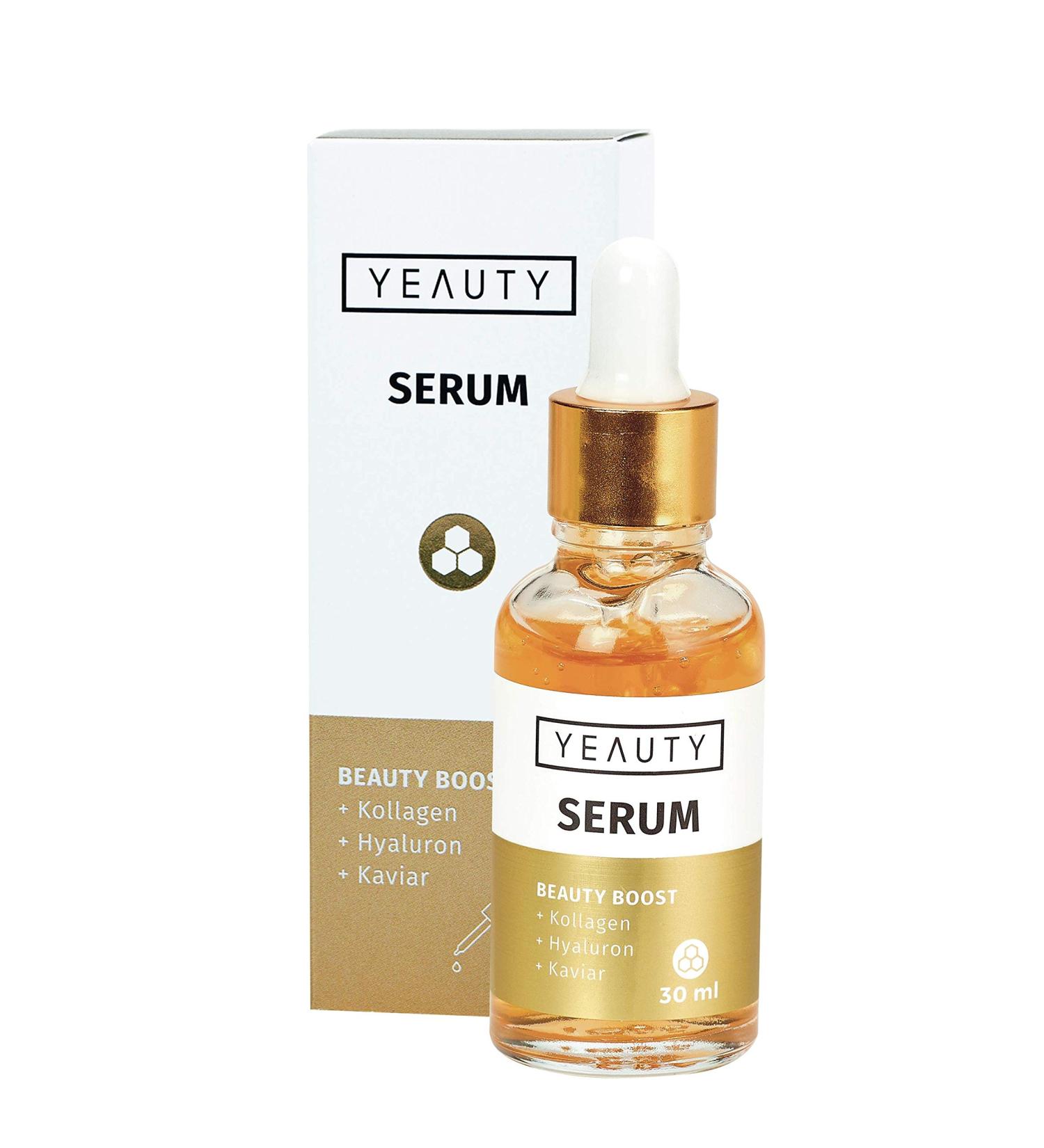 Yeauty Beauty Boost Serum - Anti-Aging Caviar Extract Collagen & Hyaluronic Acid | 30ml for Visibly Smooth Skin - Buy Online on GoSupps.com