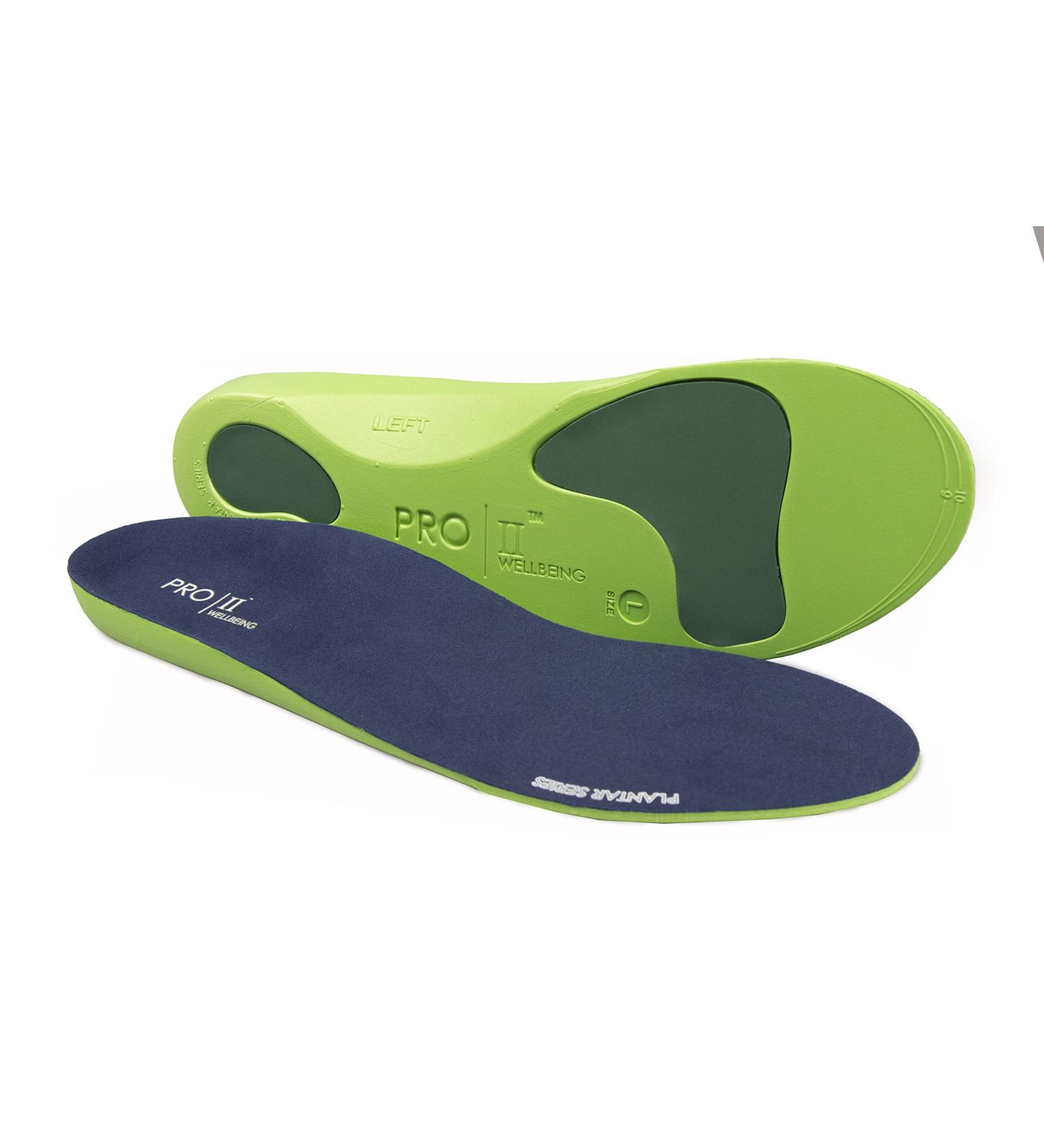 PRO 11 WELLBEING Plantar Series Orthotic Insoles for Plantar Fasciitis Knee Pain Back Pain Fallen Arches 9/10.5 UK Blue - Buy Online on GoSupps.com