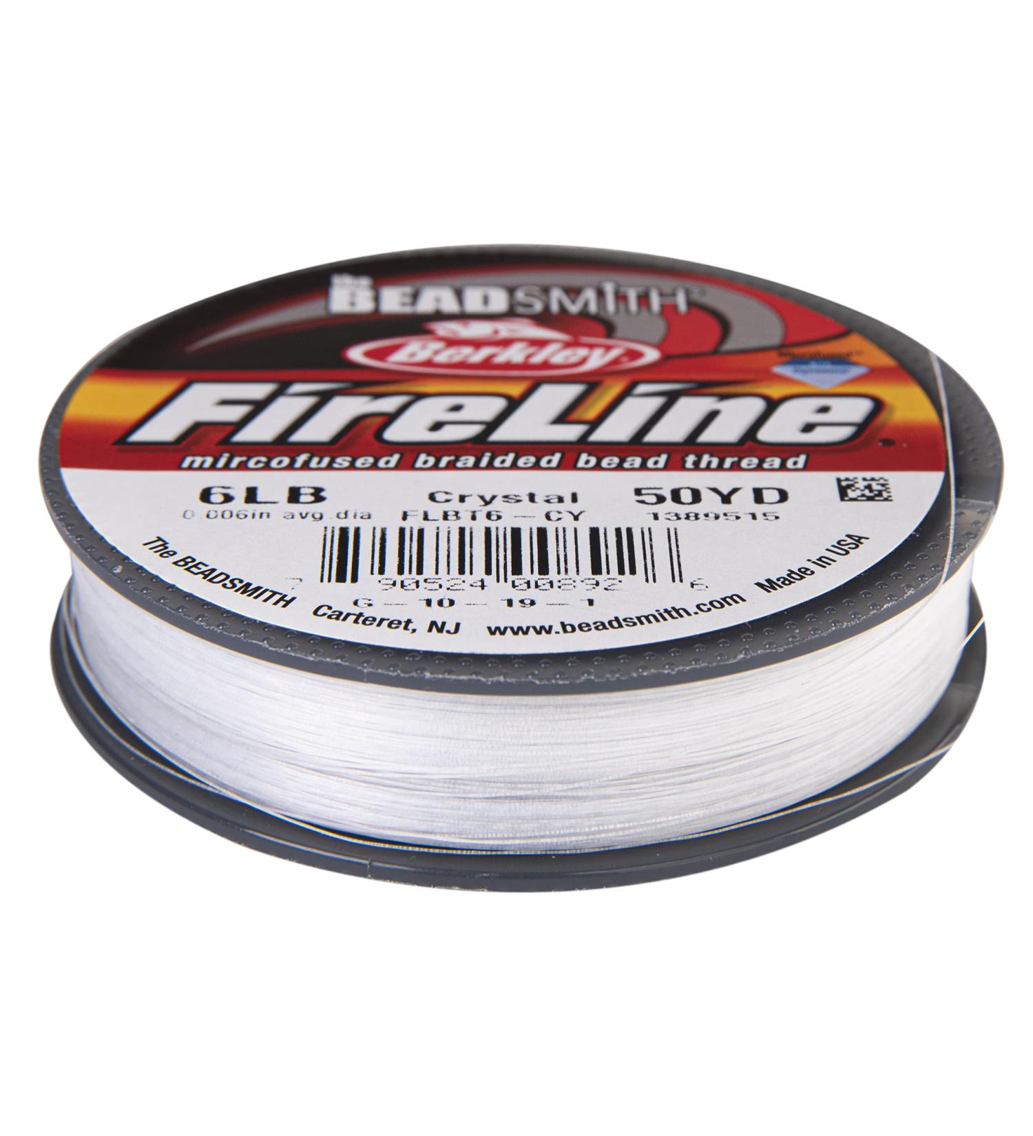 Berkley Fireline Micro-Fused Braided Thread 6lb Test .006mm Diameter 50 Yard Spool - Crystal Color for Jewelry Making - Buy Online on GoSupps.com