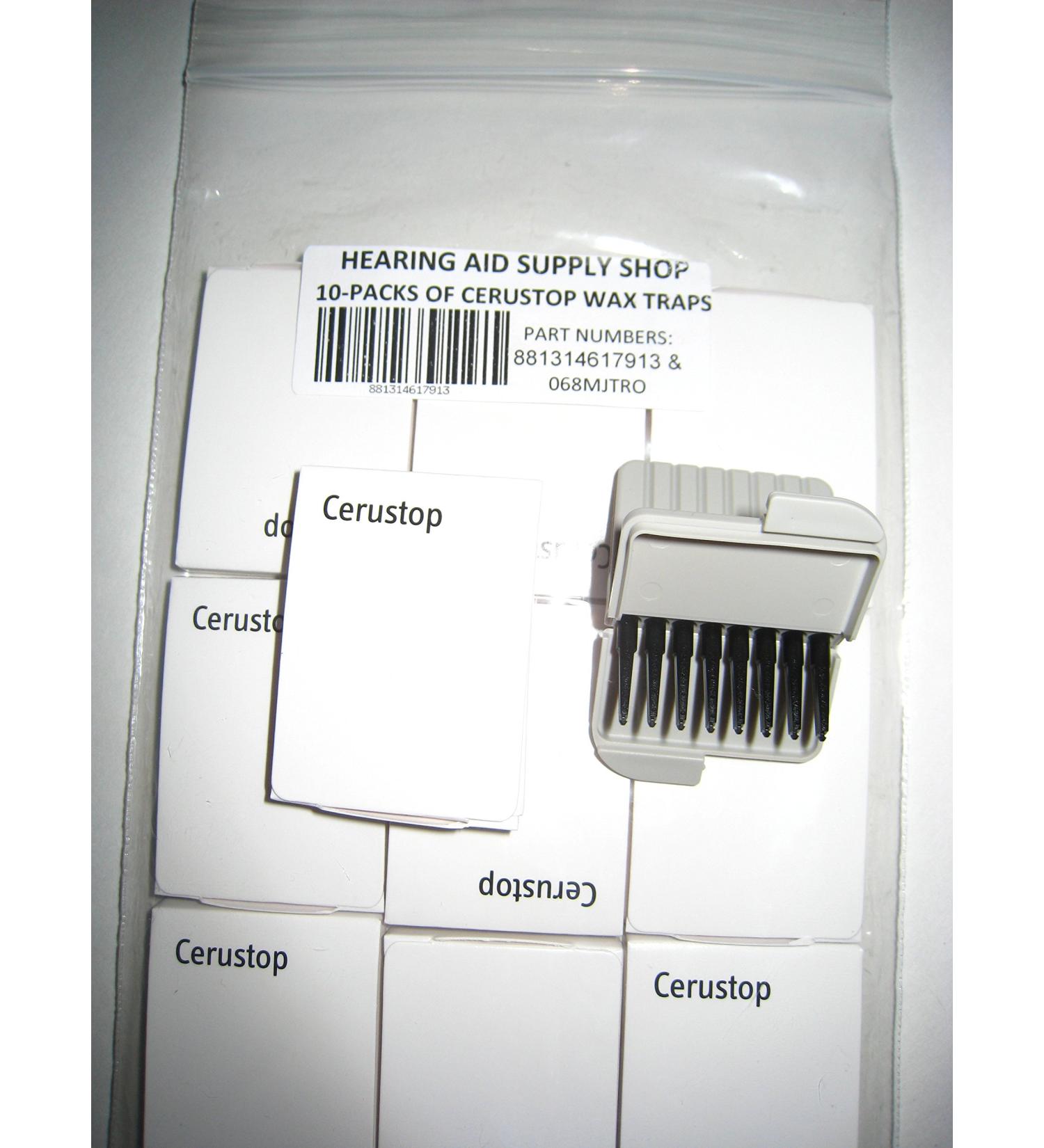 (10 Packs) Phonak Cerustop Wax Traps.in The CERUSTOP Wrapper