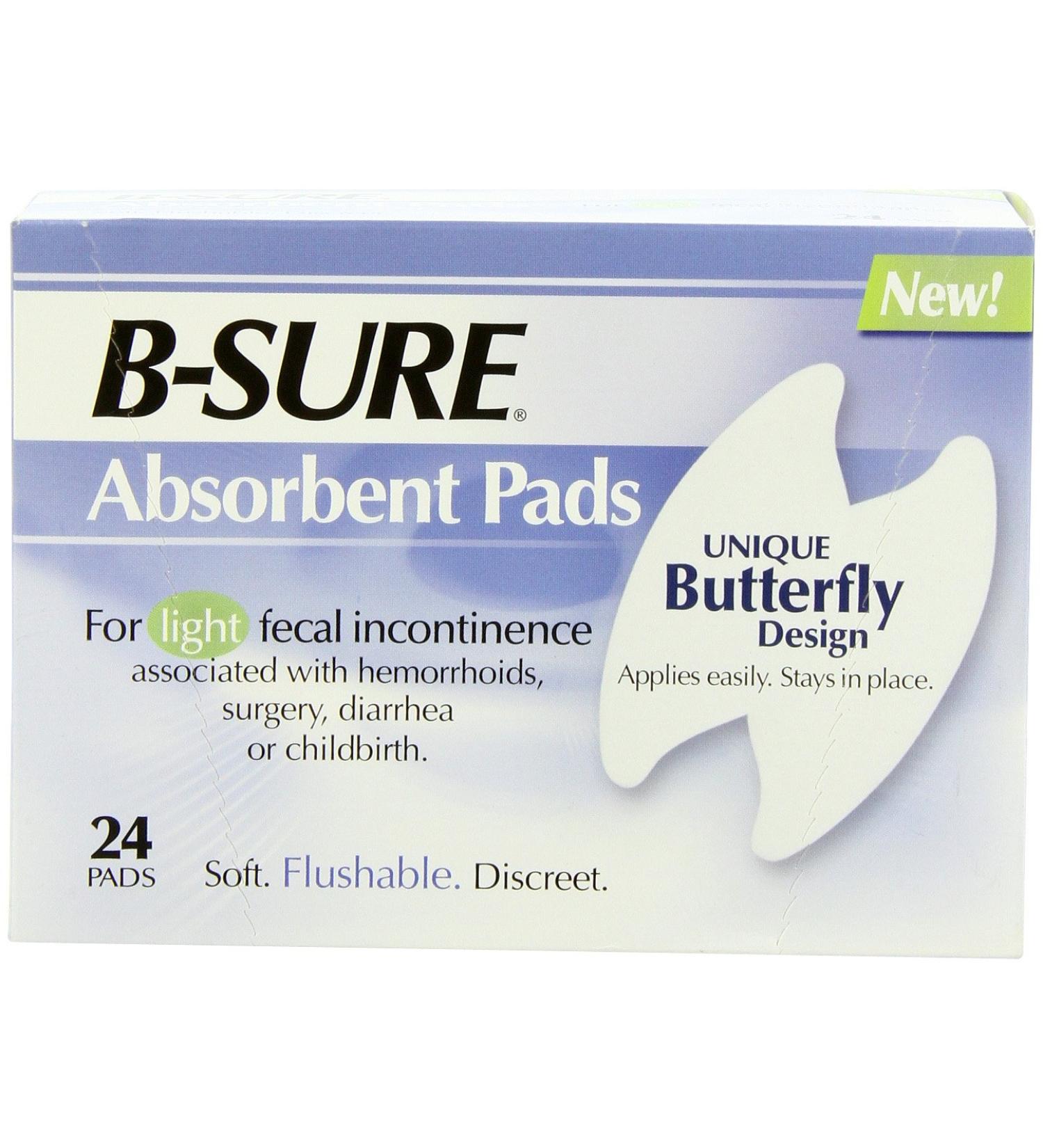 B-Sure Anal Leakage Pads - 24 Pads | Superior Comfort & Protection - Buy Online on GoSupps.com