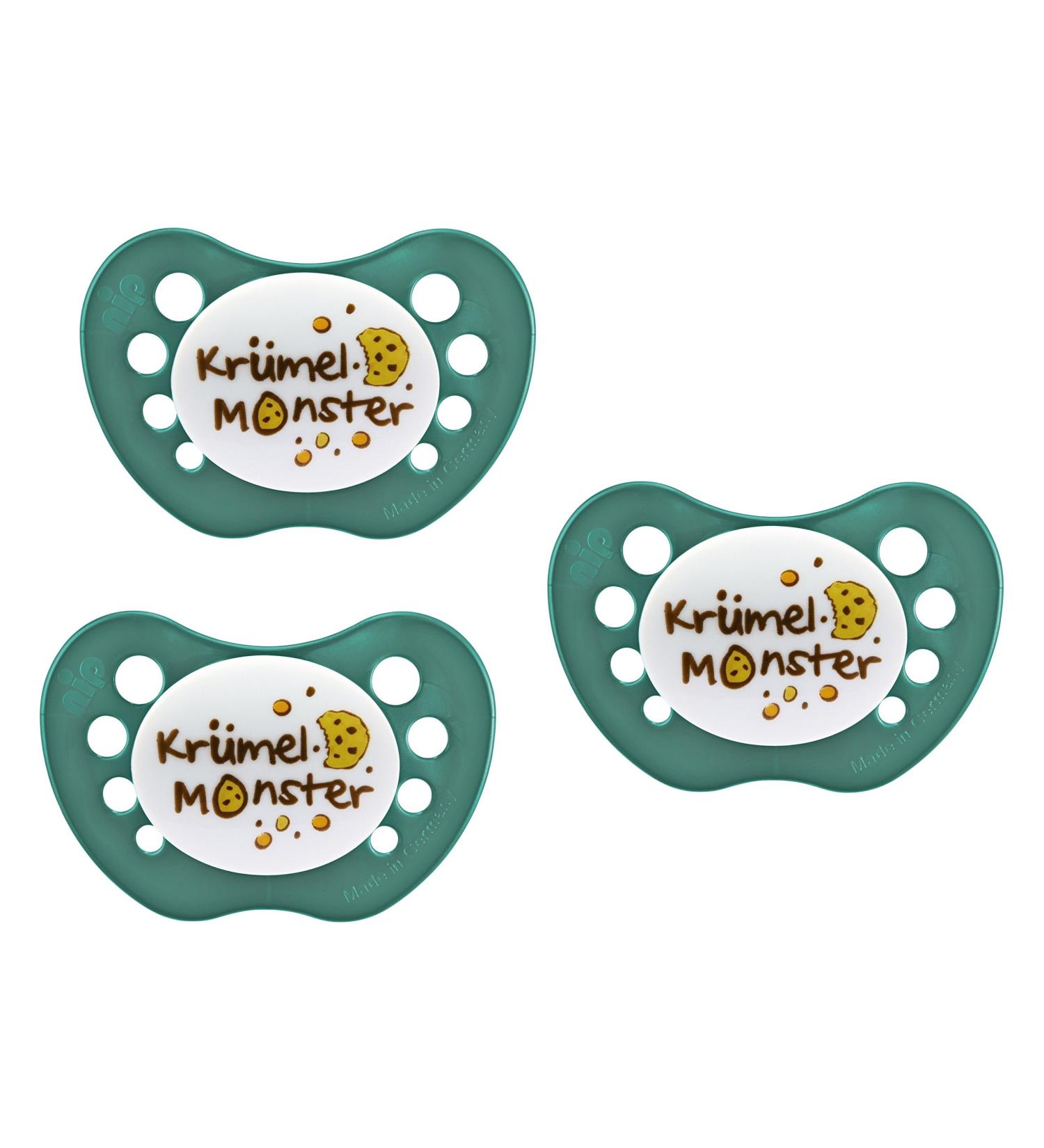 Nip pacifier silicone "Limited Edition" Cookie Monster including protective cap size 2-3 pieces