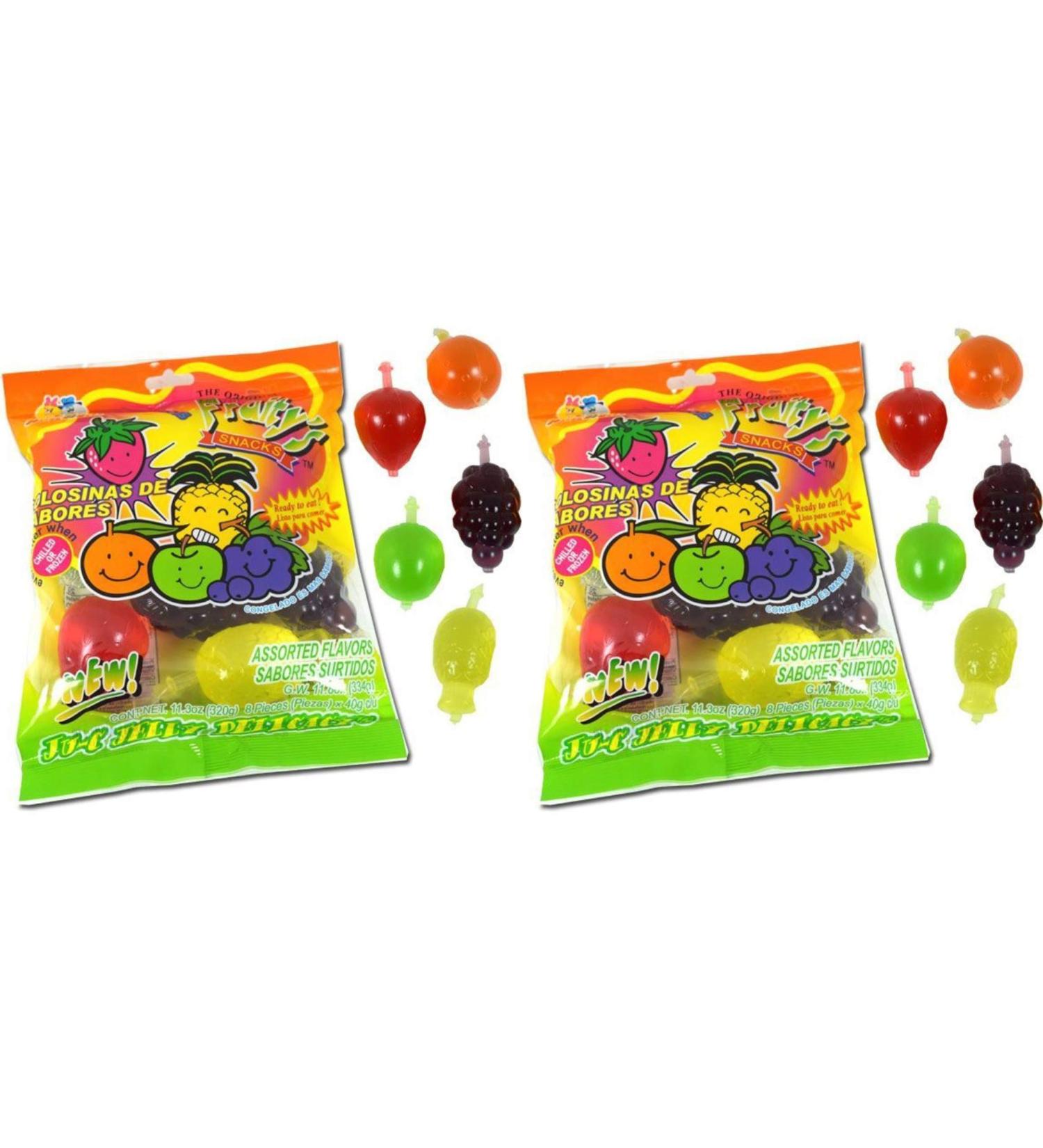 Din Don Fruity's JU-C Jelly Fruit Snacks Pack of 2